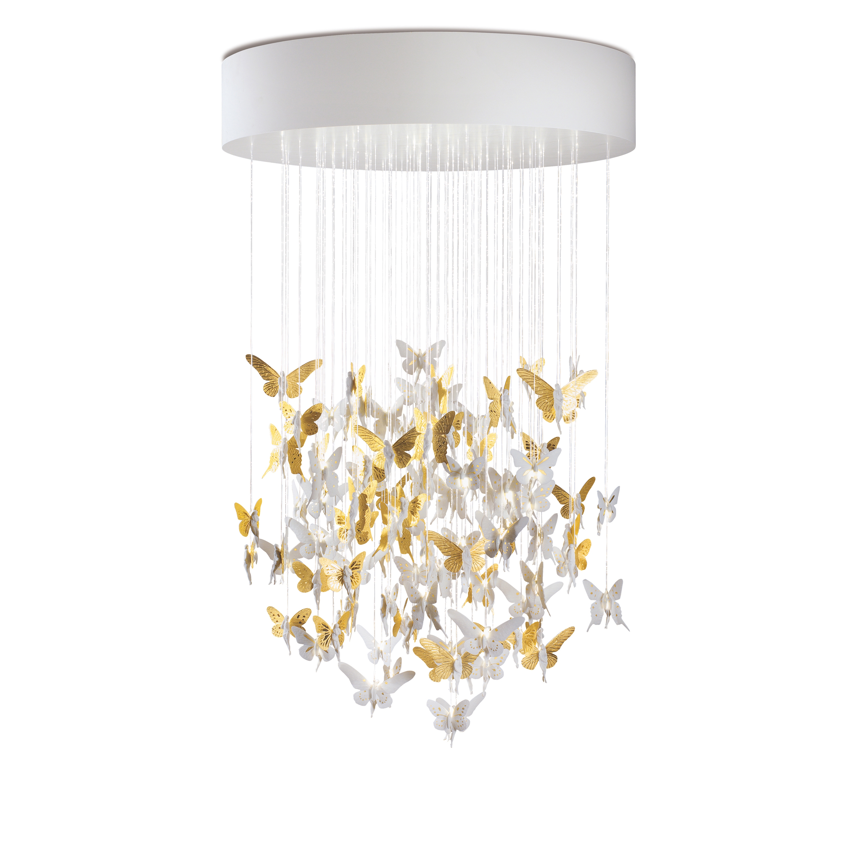 Afficher le produit Re-cyclos Niagara Chandelier 1.10m | Golden Luster (CE/UK) du fabricant Lladró