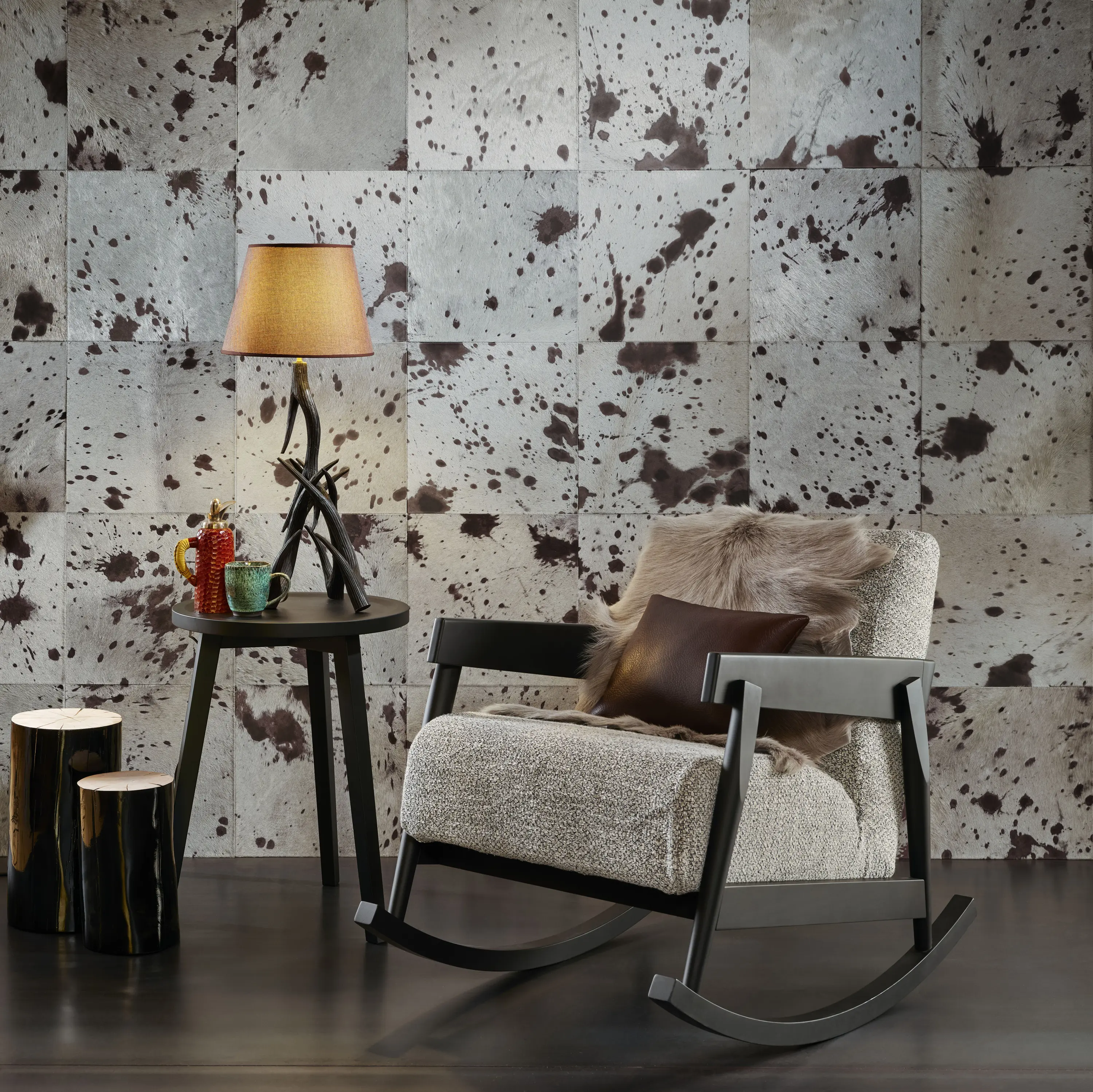 Studioart Leather Interiors - QUADRATO Mushroom Boeing Layout A