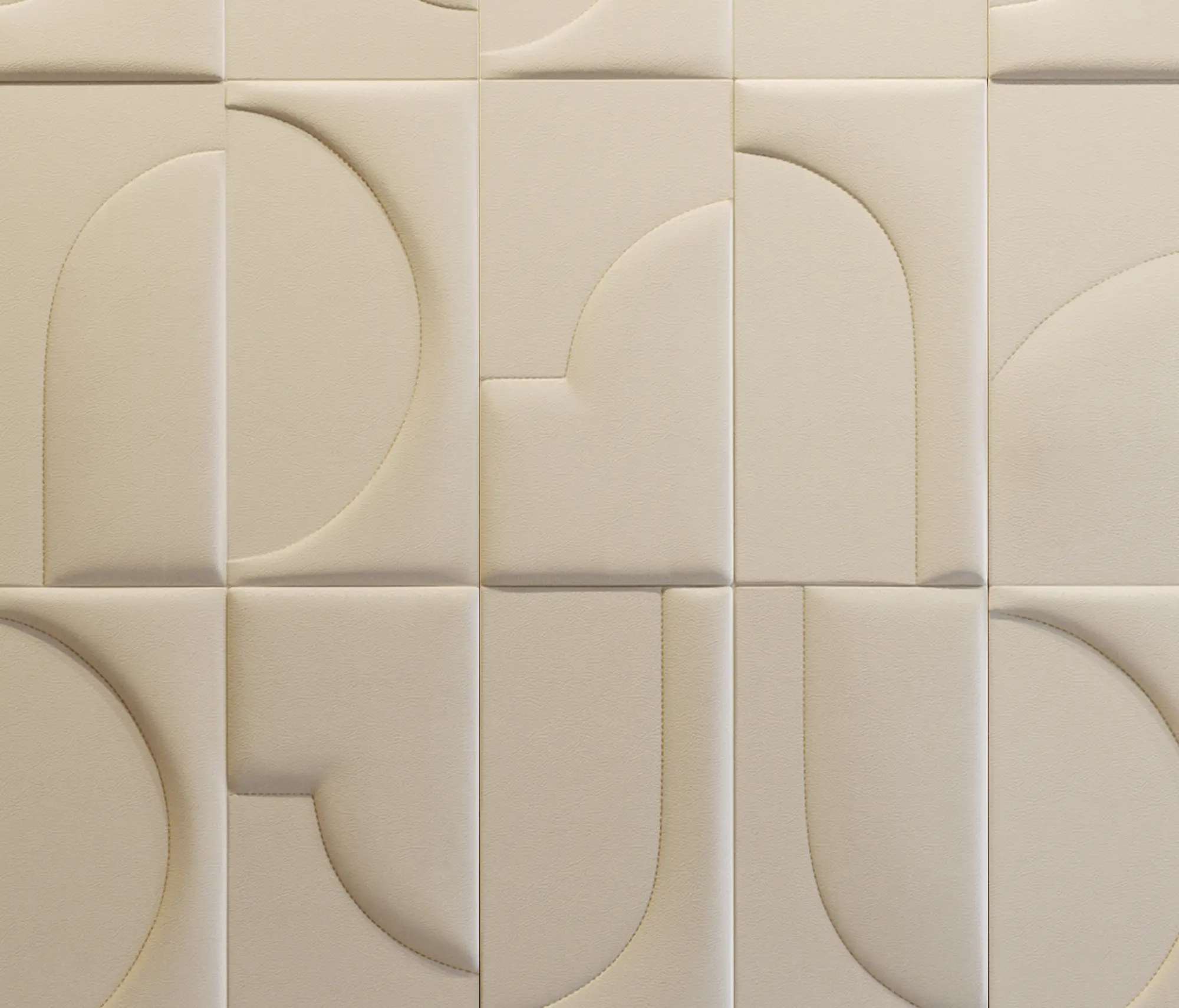 Studioart Leather Interiors - BON TON Leatherwall City White