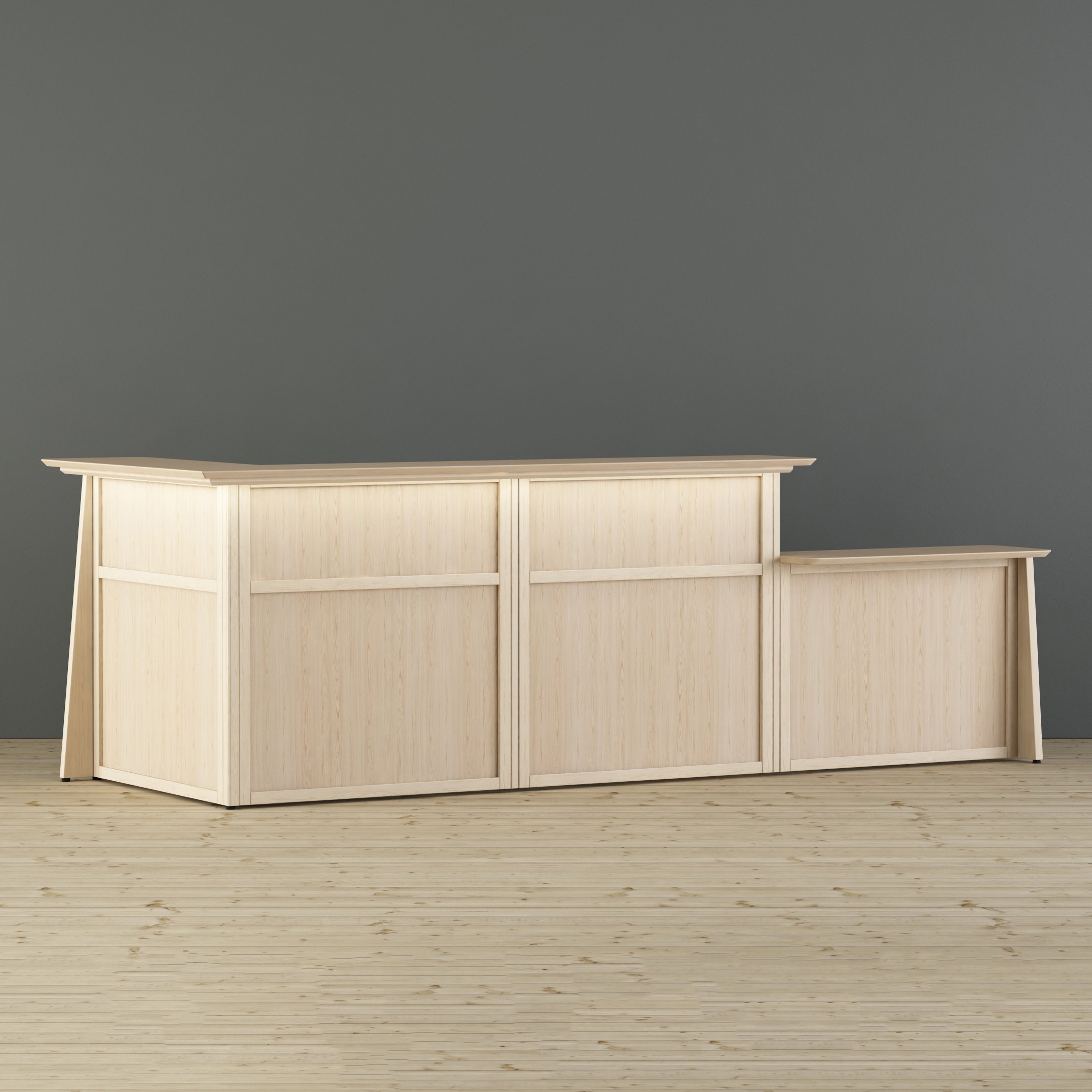 Display product Europo Reception desk from manufacturer Glimakra of Sweden AB