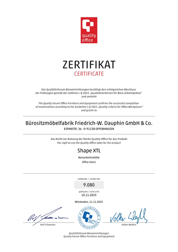 Vorschaubild für die Datei Dauphin-Quality-Office-Shape-XTL