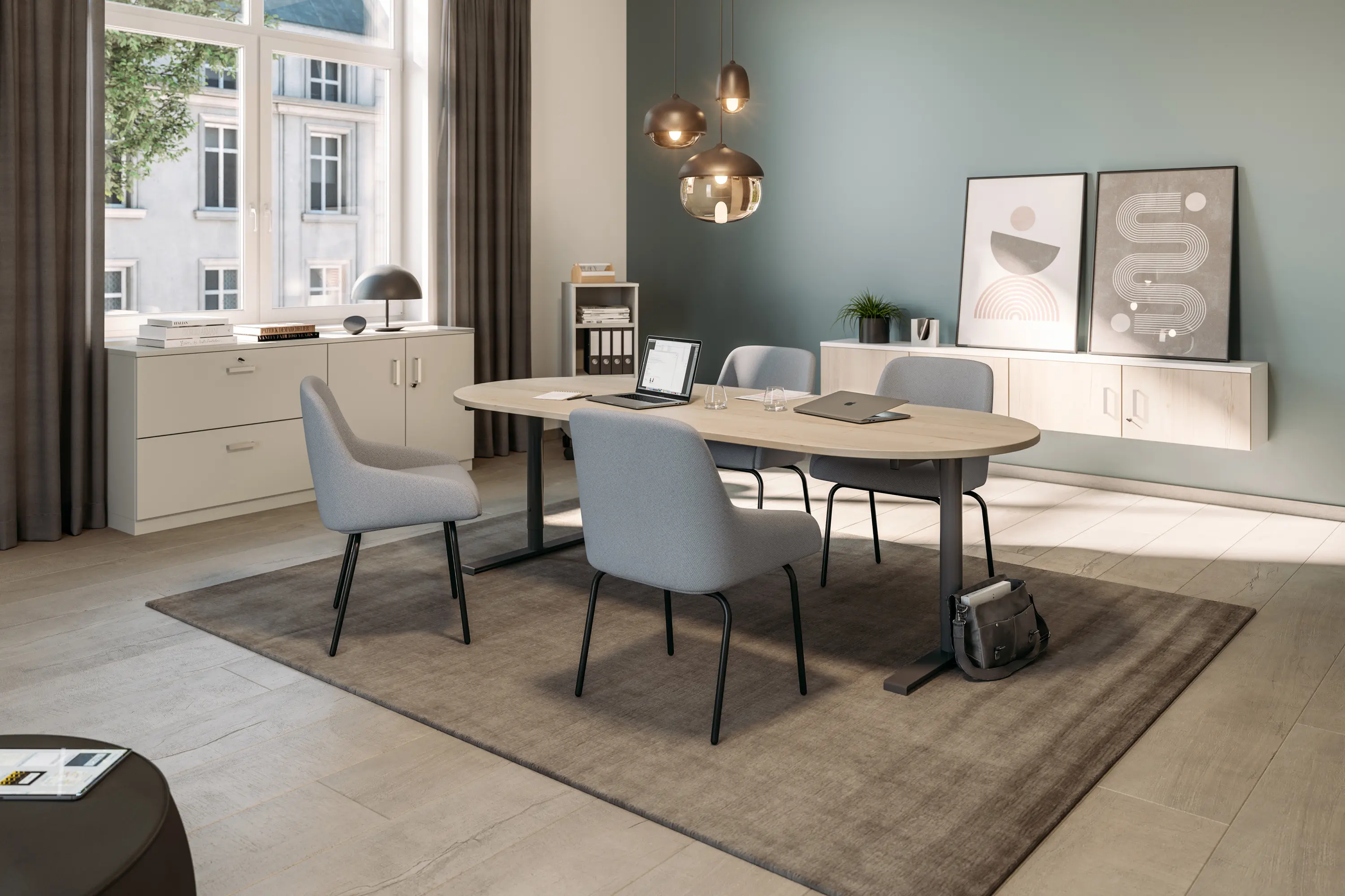 Assmann Büromöbel - Sympas Manually height-adjustable desk