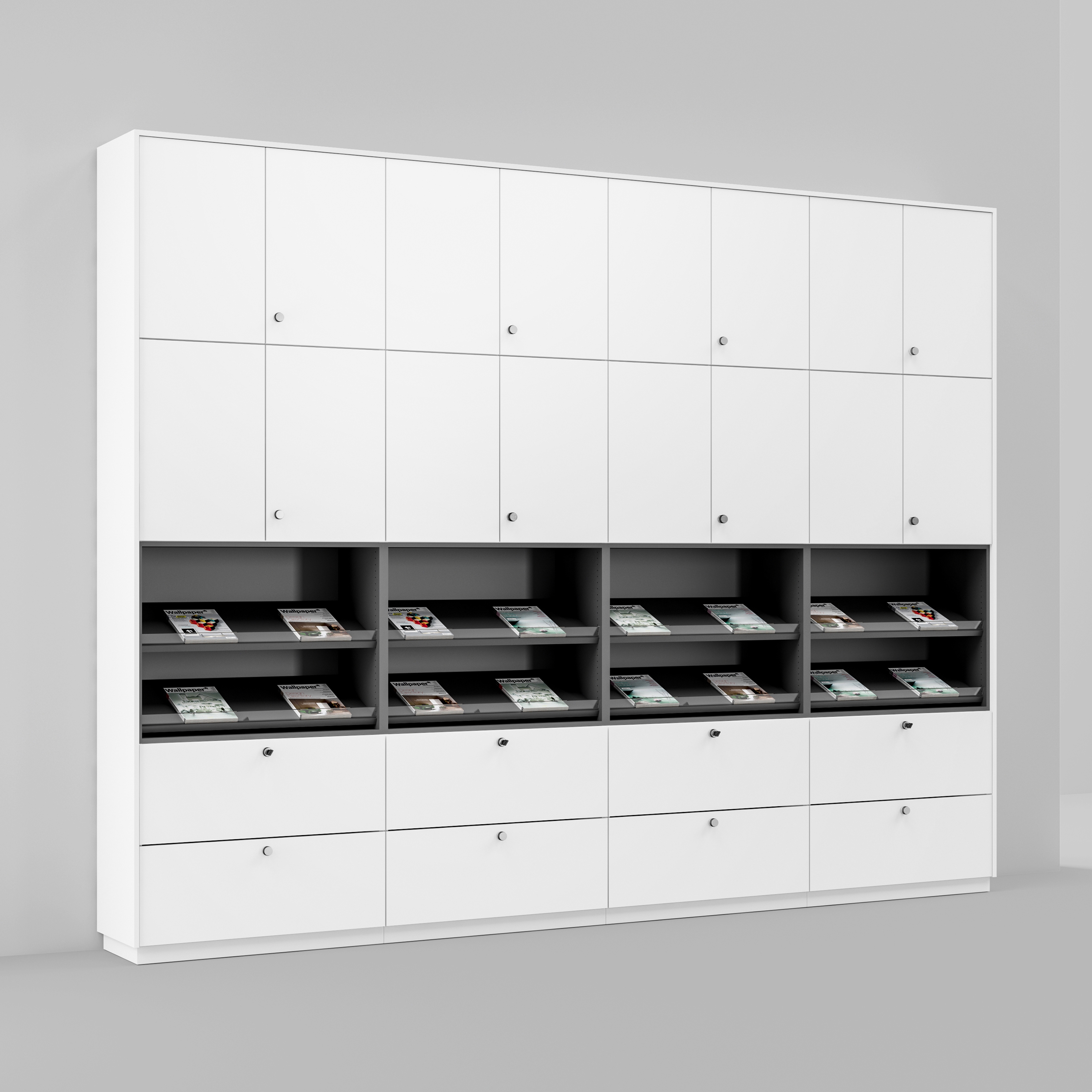 Display product Allvia Combination cabinets from manufacturer Assmann Büromöbel