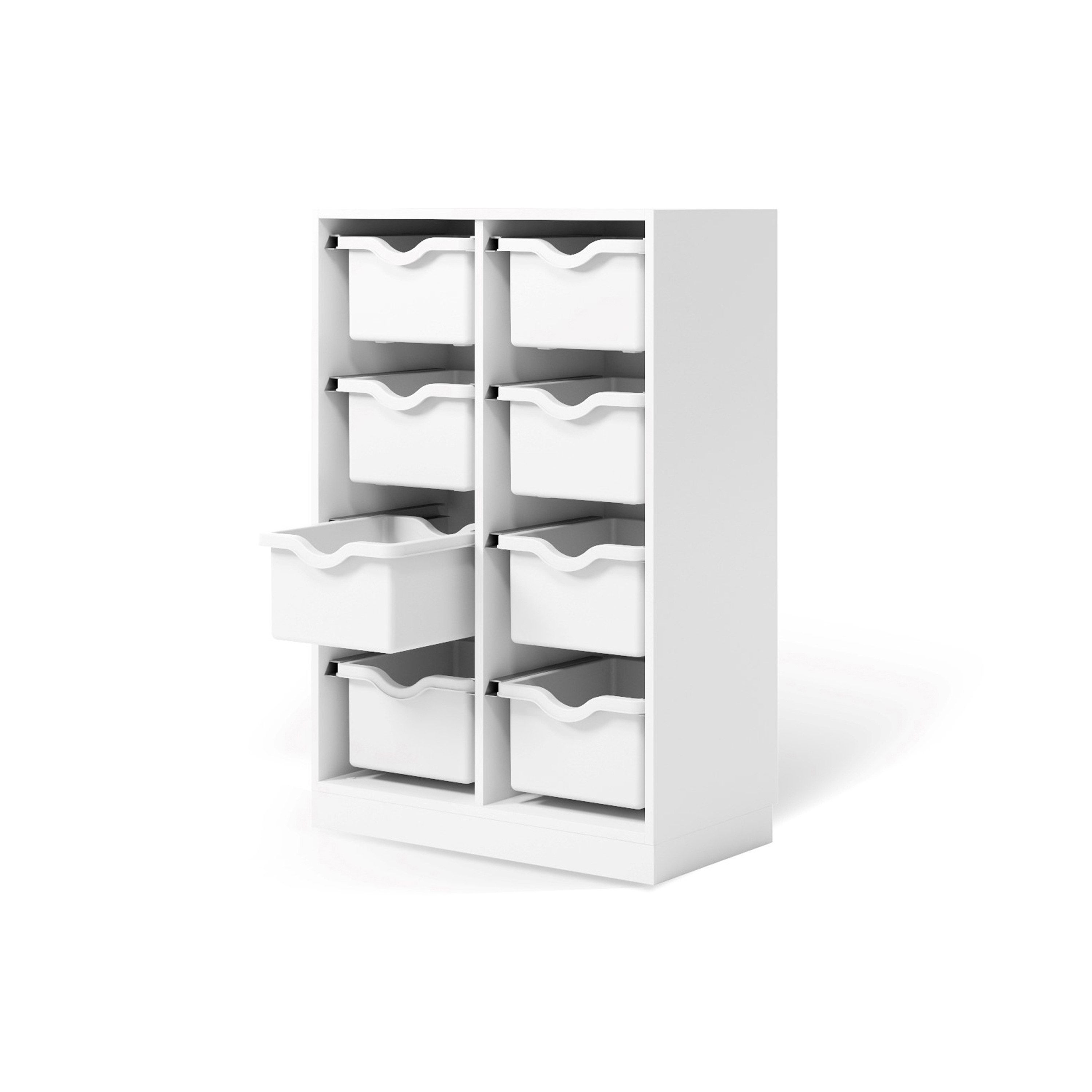 Display product Allvia Shelf with Orgaboxes from manufacturer Assmann Büromöbel