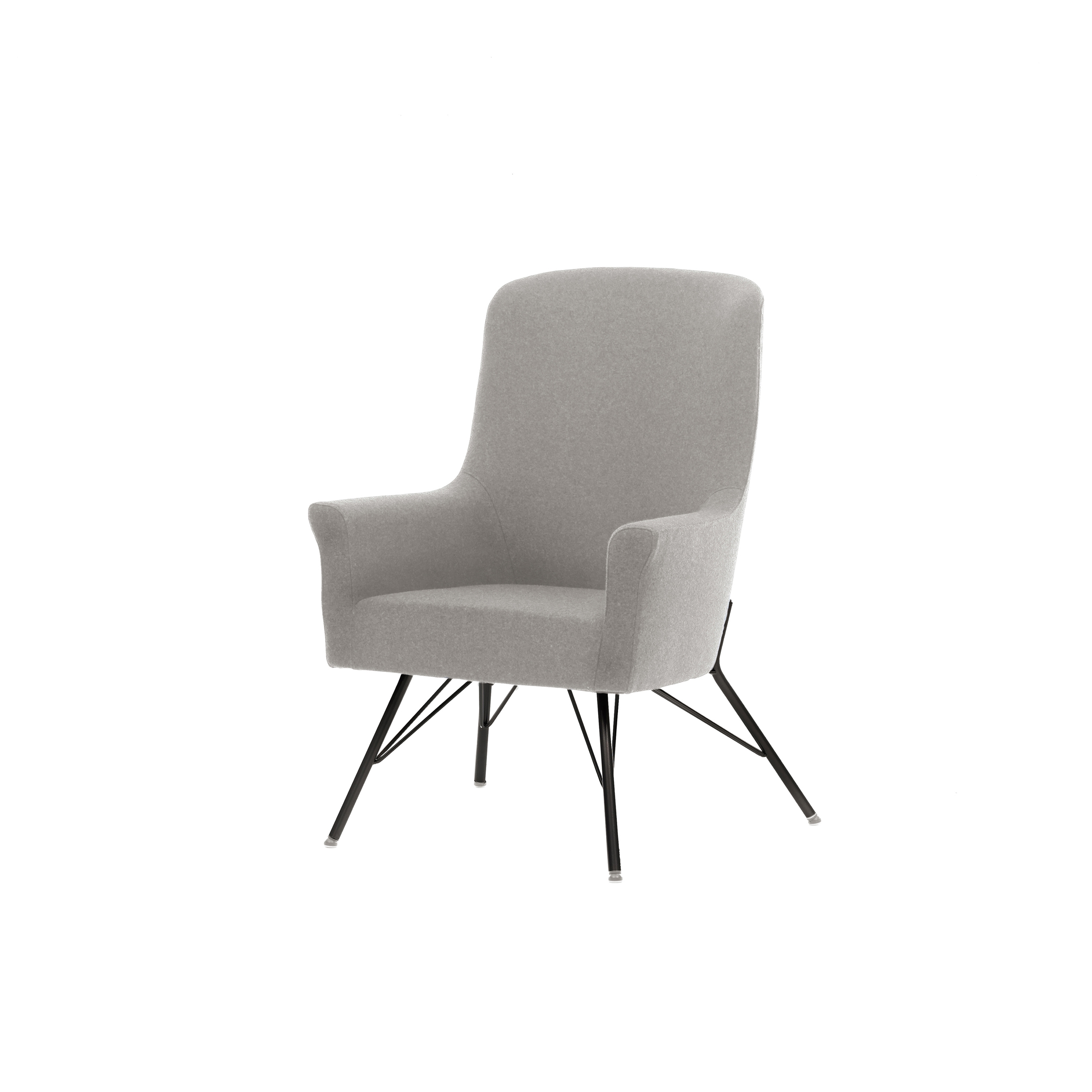 Mostrar el producto Lucca 4-leg armchair, metal, 
without headrest del fabricante Assmann Büromöbel