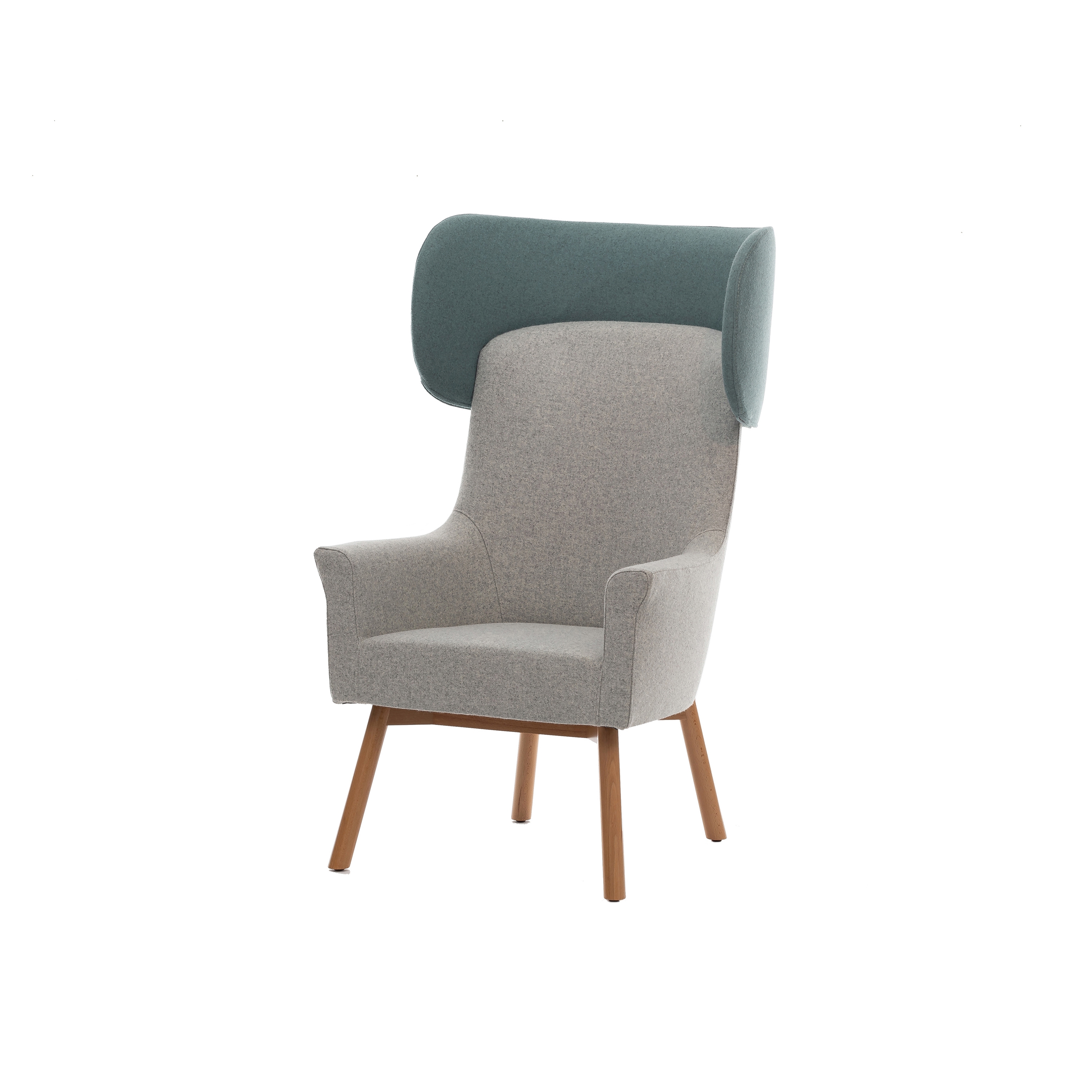Produkt Lucca 4-leg armchair, wood, 
with headrest des Herstellers Assmann Büromöbel anzeigen