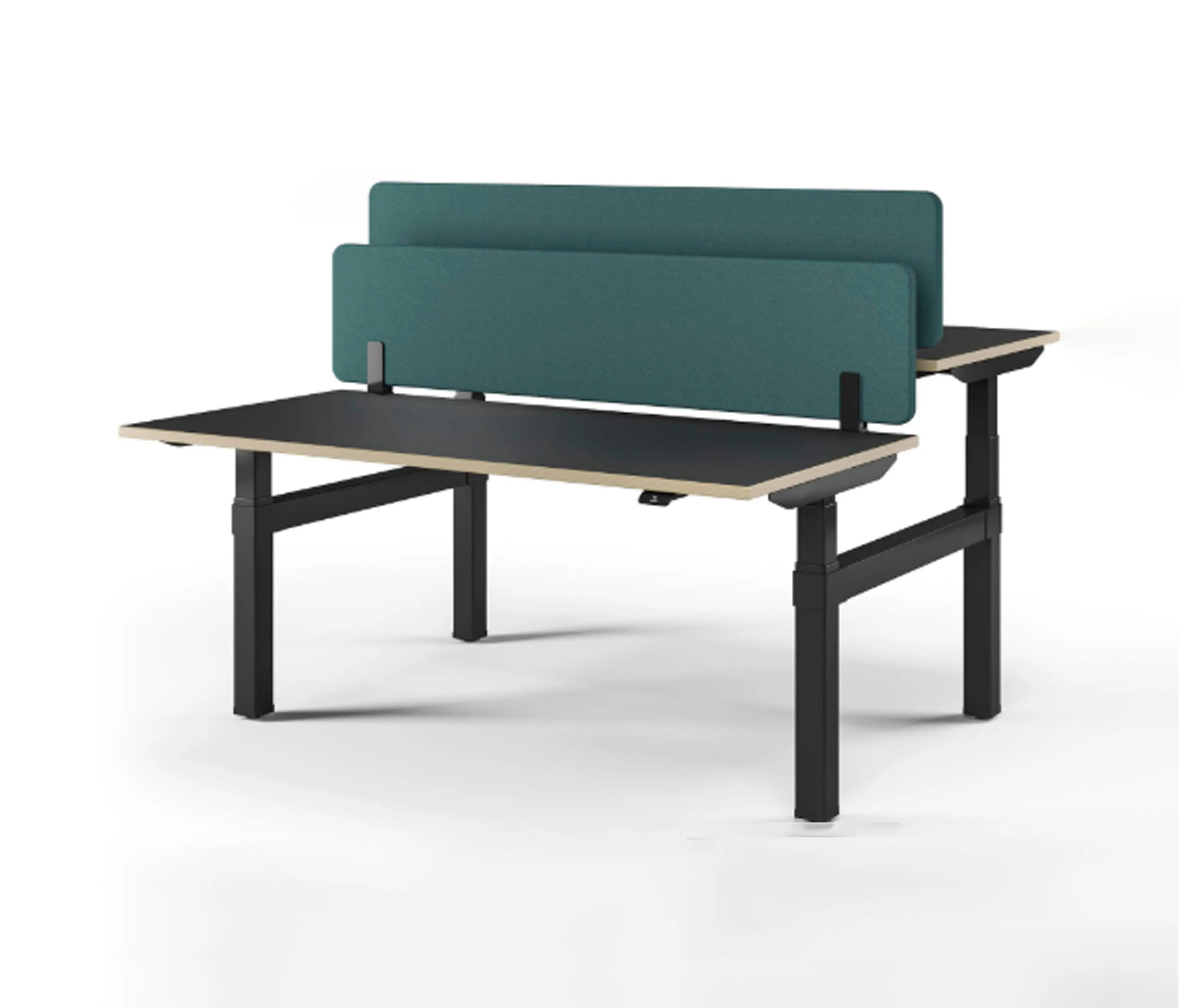 Assmann Büromöbel - Tensos Velo electrically height-adjustable double workstation