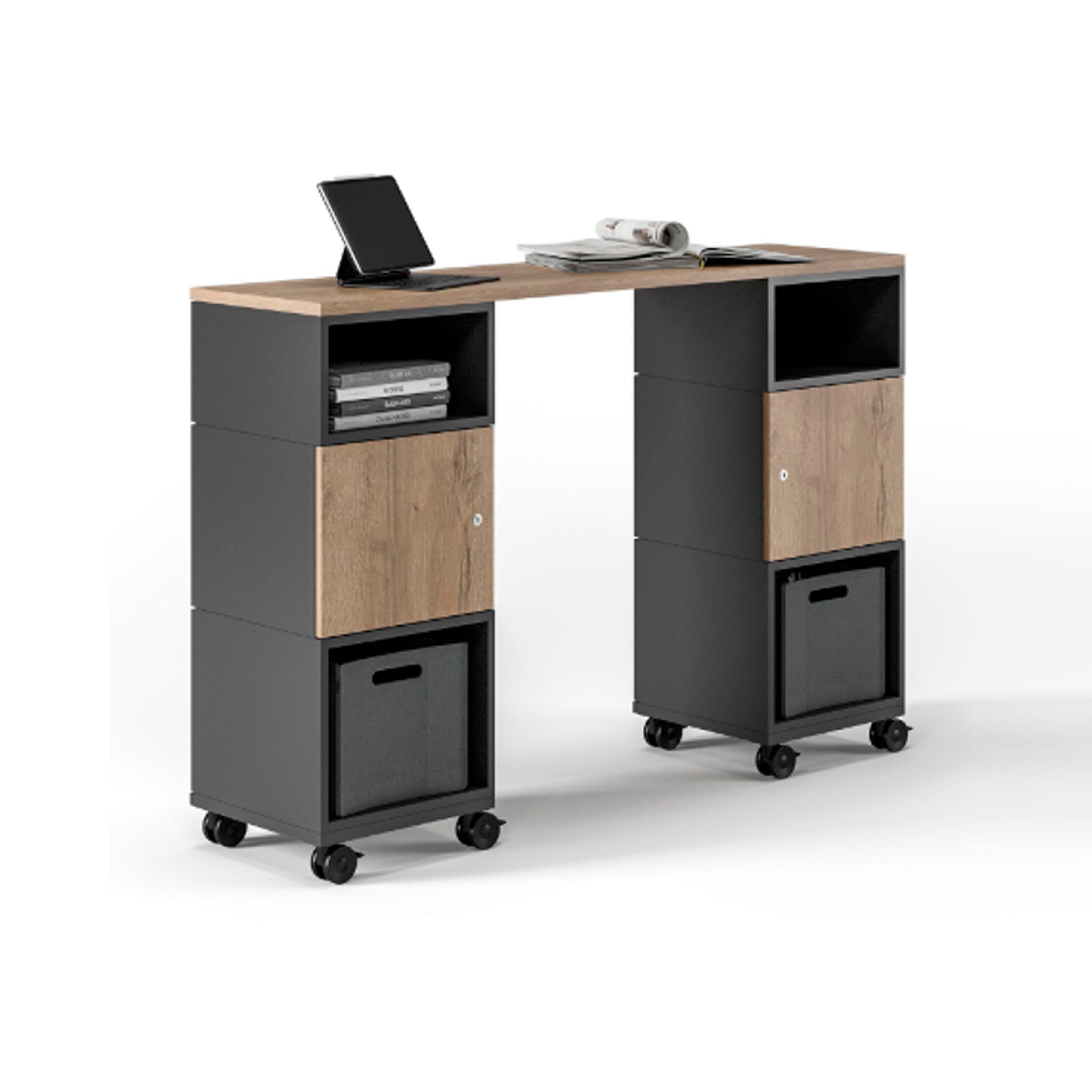 Afficher le produit Cubas Flex table modulaire de projet et de réunion sur roulettes du fabricant Assmann Büromöbel