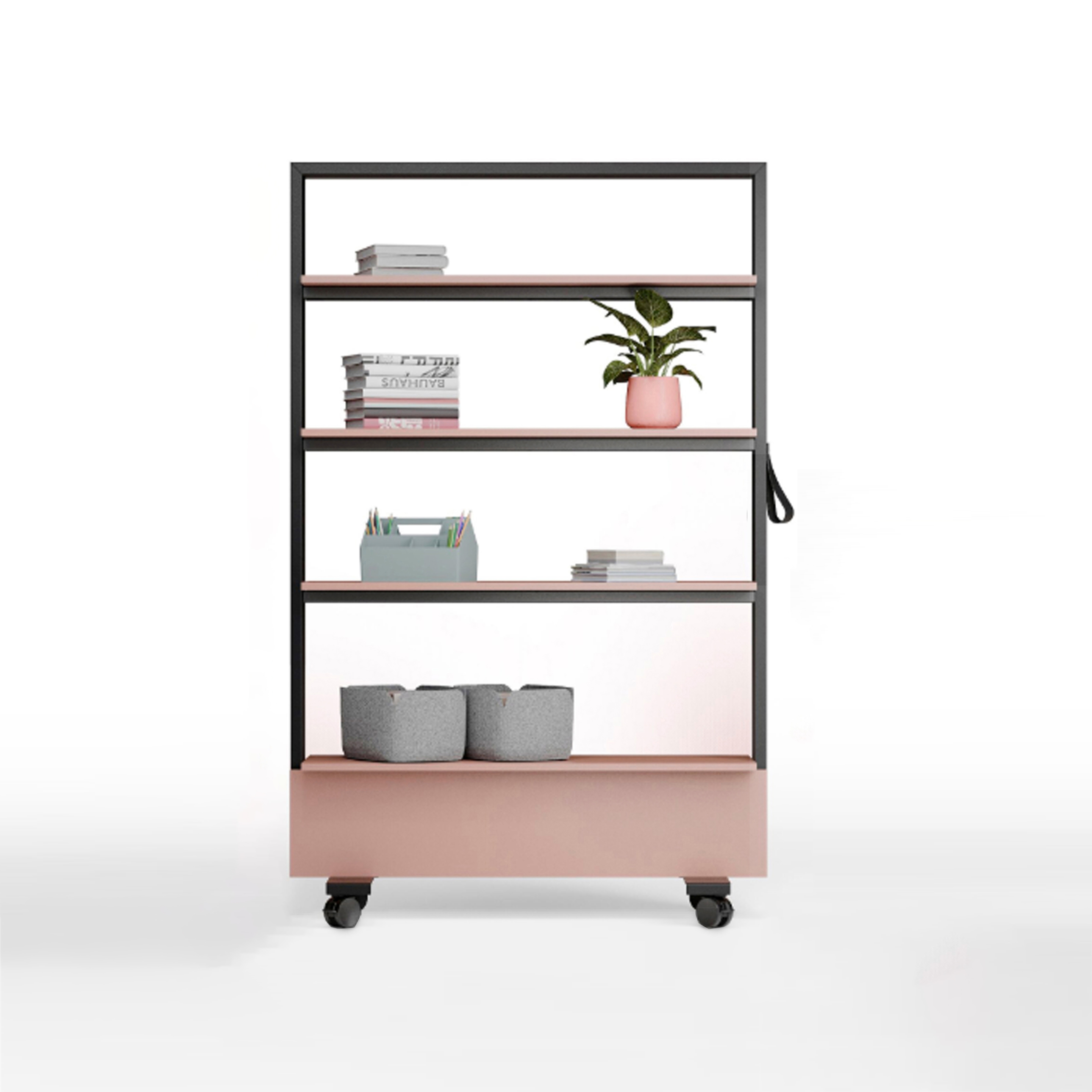 Display product Wondawall partition wall with storage compartments from manufacturer Assmann Büromöbel