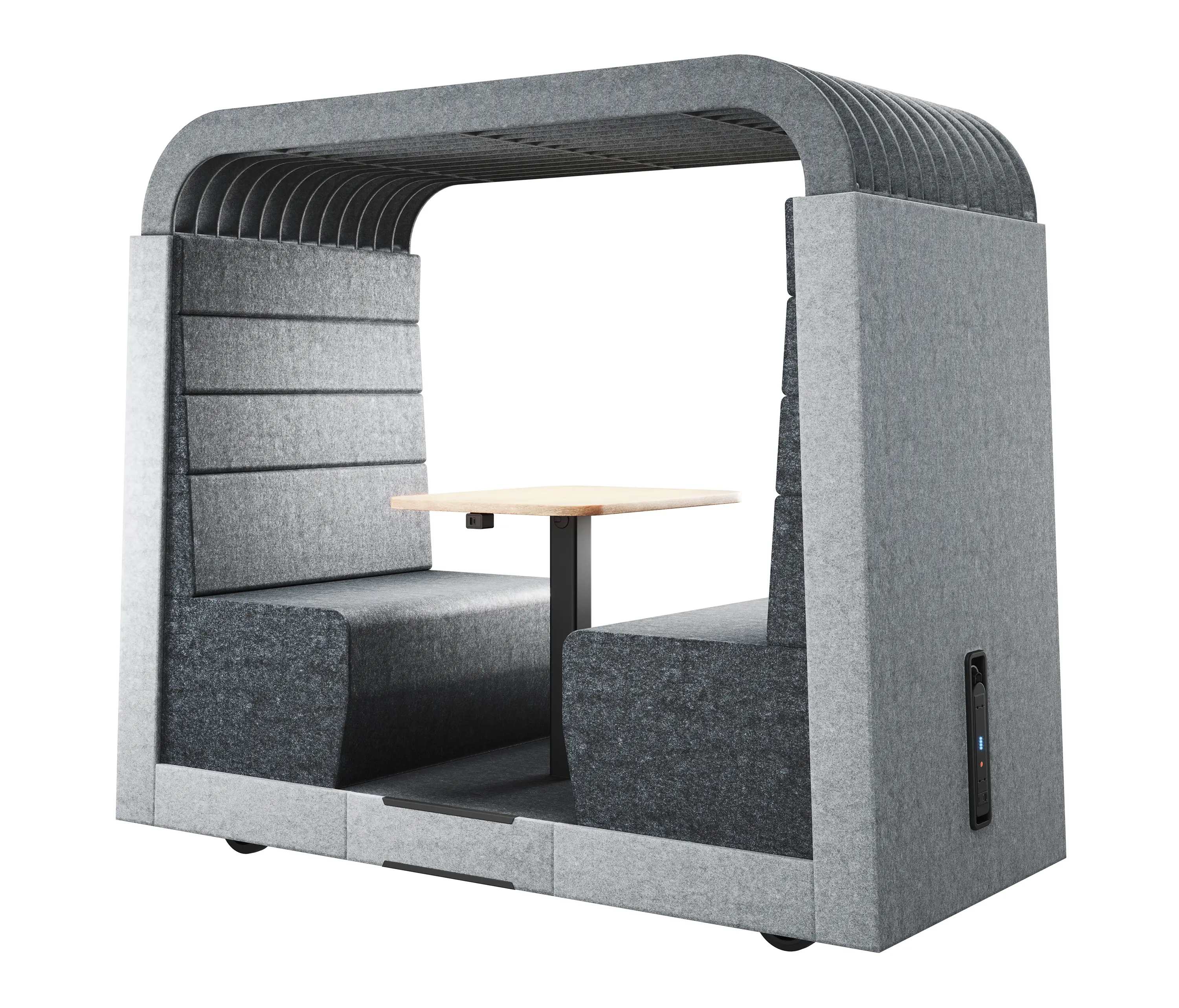 Assmann Büromöbel - Syneo Soft Freestyle with gliders and open ceiling