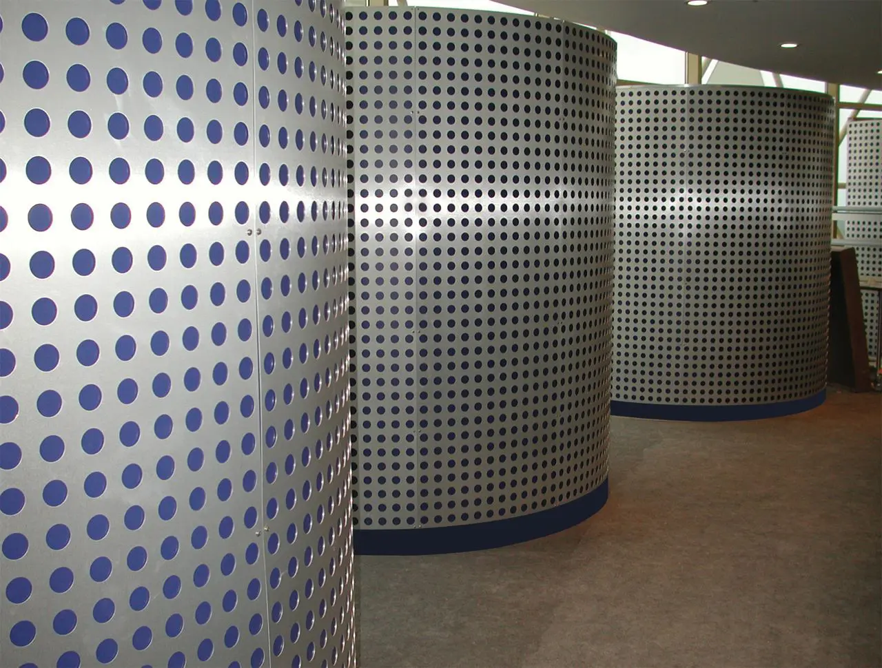 Moz Designs - Perforated Metal Custom Divider in Classic Collection Clear