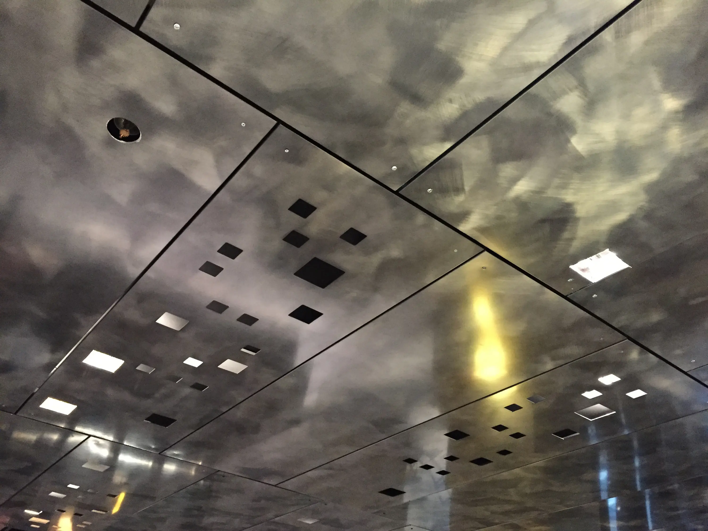 Moz Designs - Custom Laser Cut Ceiling in Classic Metal Collection in Graphic in Polycoat Matte