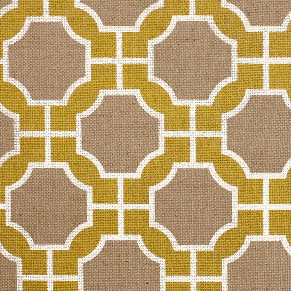 Imperial Gates Yellow and White on Jute