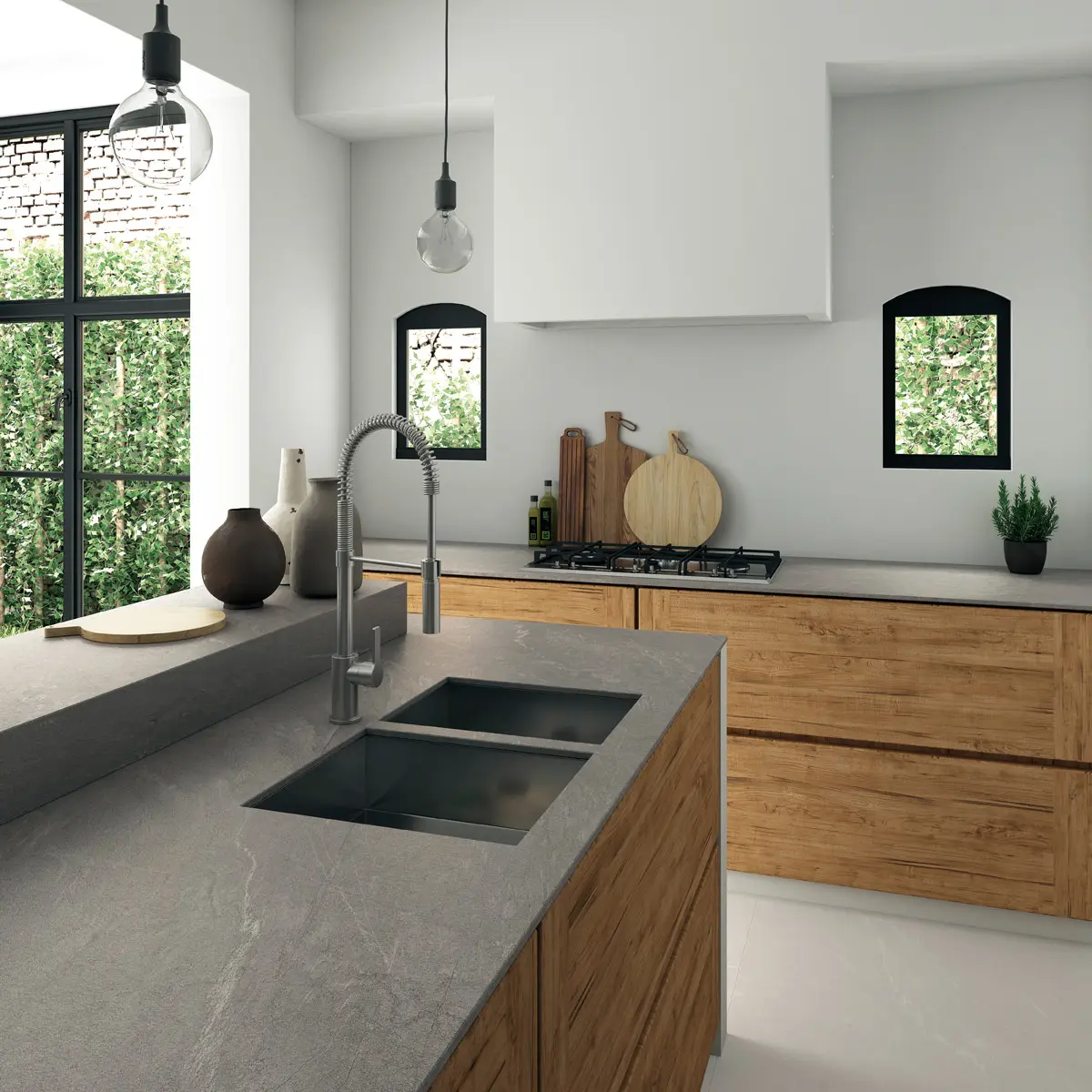INALCO - Pacific MDi Gris Bush-hammered