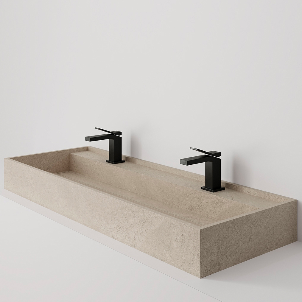 Hydra 117x43 Petra Crema Bush-hammered