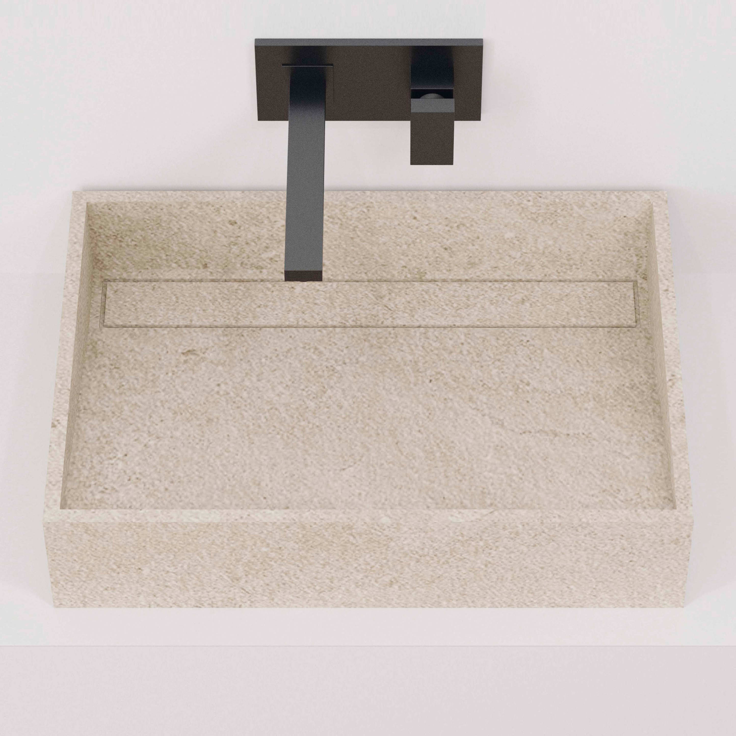 Display product Hydra WT 60x43 Petra Crema Bush-hammered from manufacturer INALCO