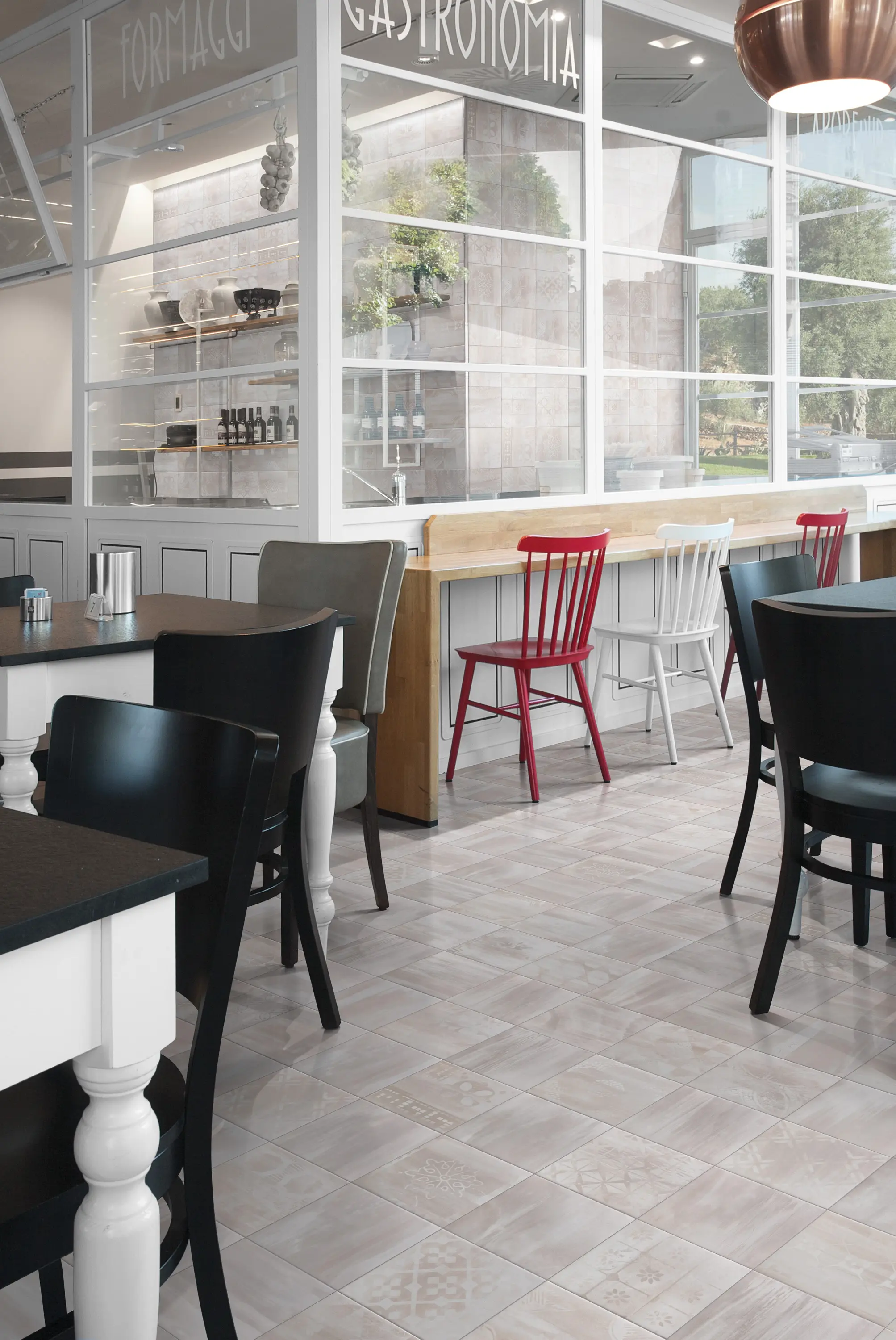 IMSO Ceramiche - Wood on Fire | Esagona Dark Mosaico 30x30 cm