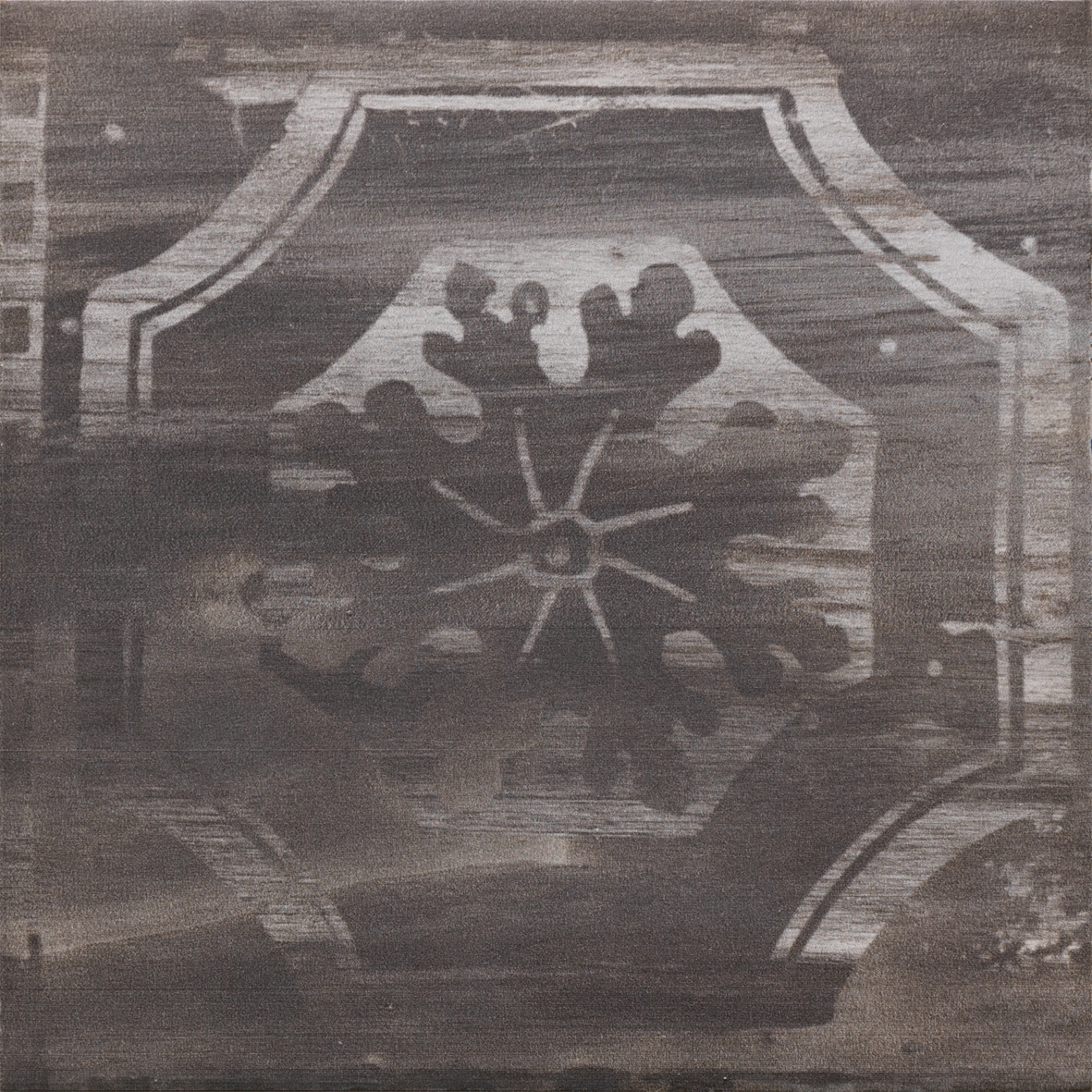 Wood on Fire | Deco Dark 20x20 cm