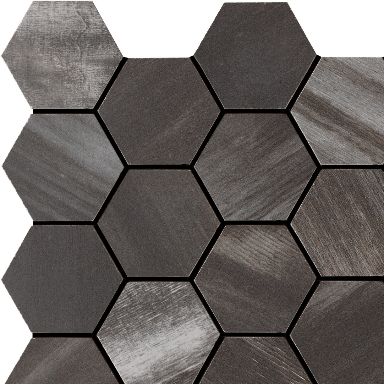 Produkt Wood on Fire | Esagona Dark Mosaico 30x30 cm des Herstellers IMSO Ceramiche anzeigen