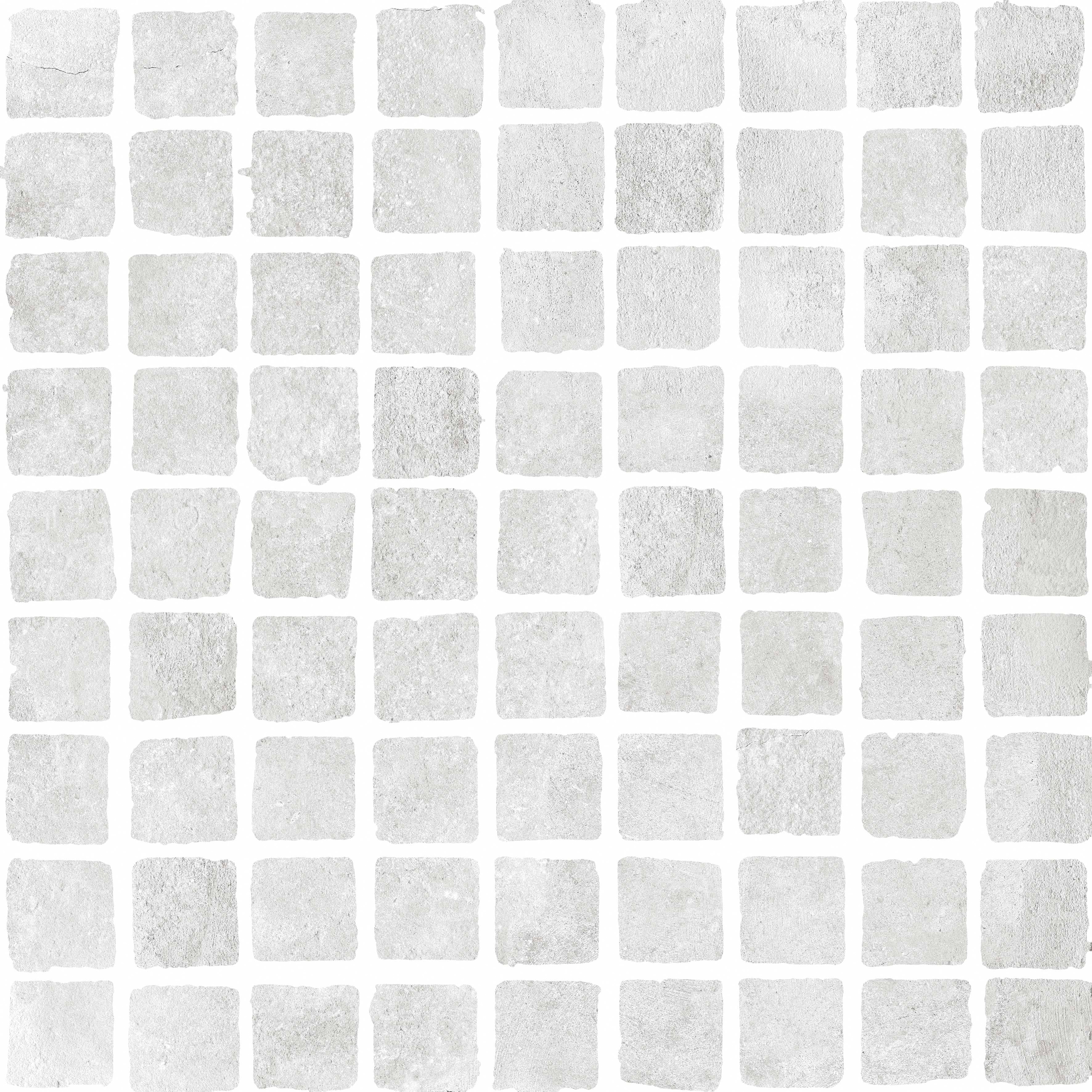 Bibulca | White Mosaico Spaccatella 3x3 cm