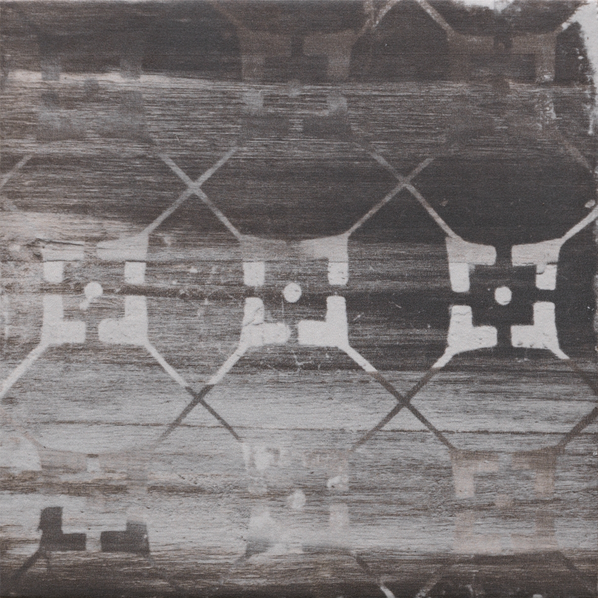 Wood on Fire | Deco Dark 20x20 cm