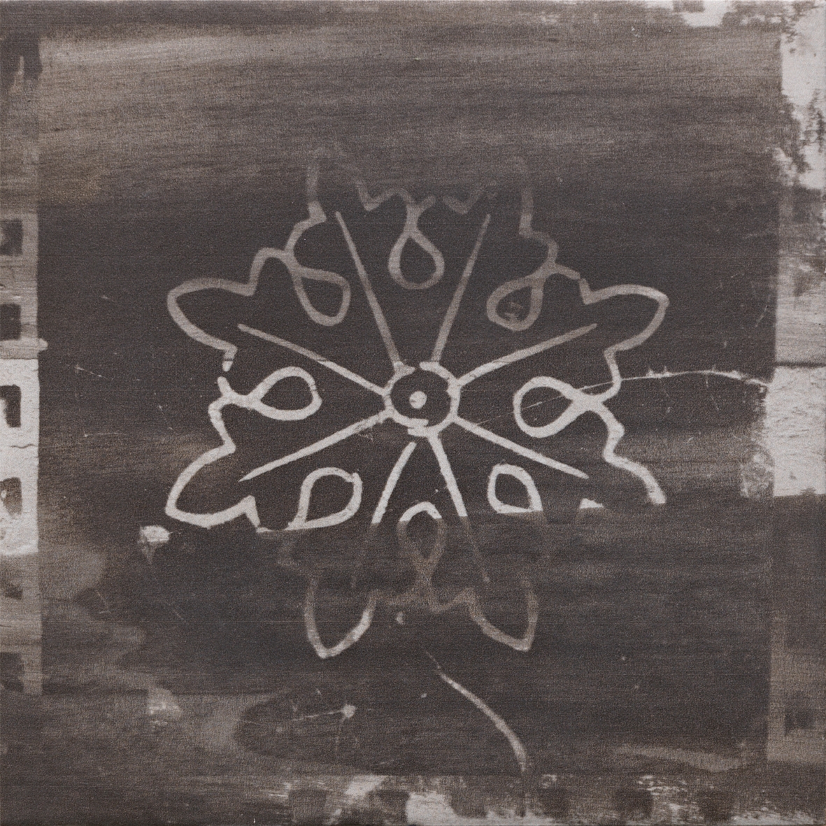 Wood on Fire | Deco Dark 20x20 cm