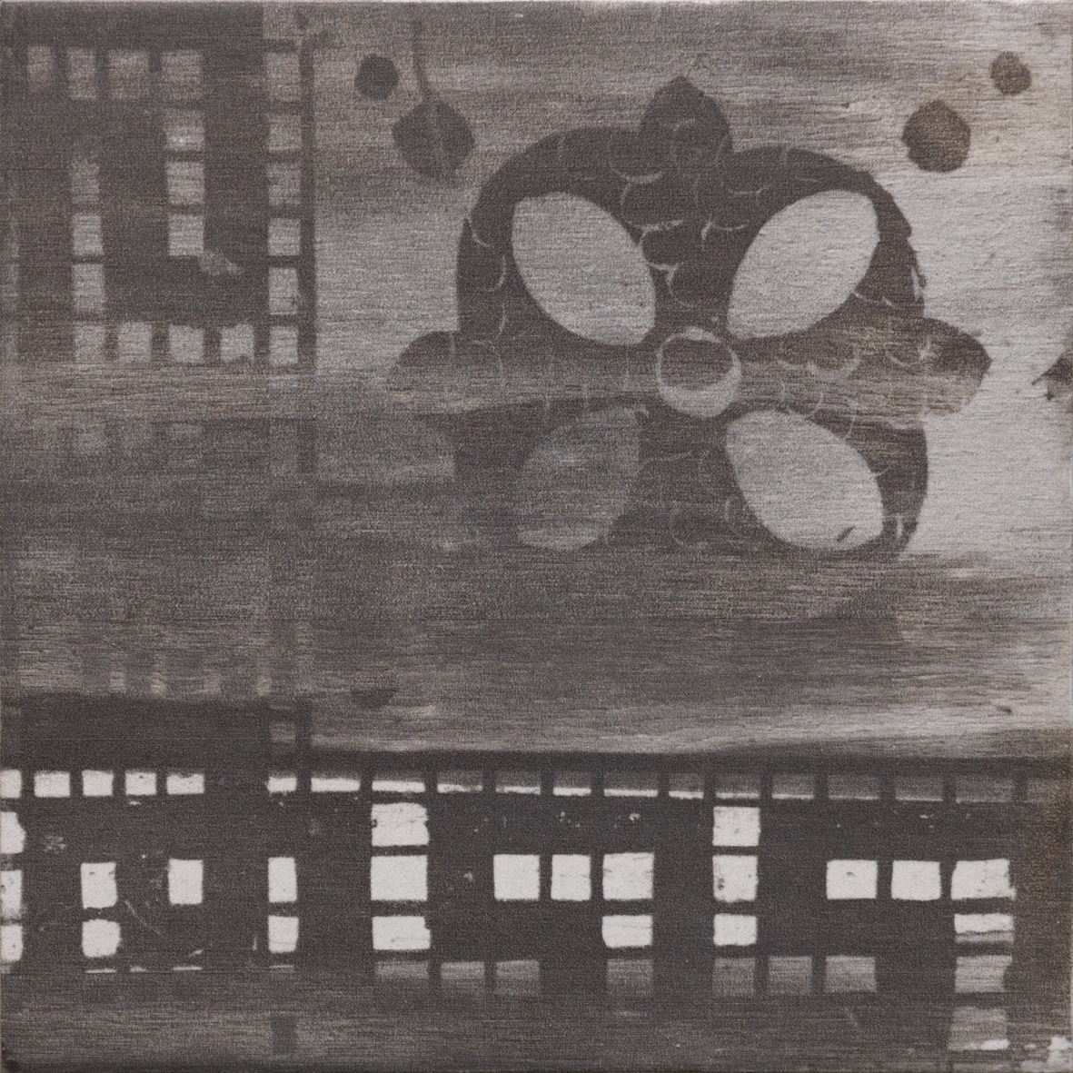 Wood on Fire | Deco Dark 20x20 cm
