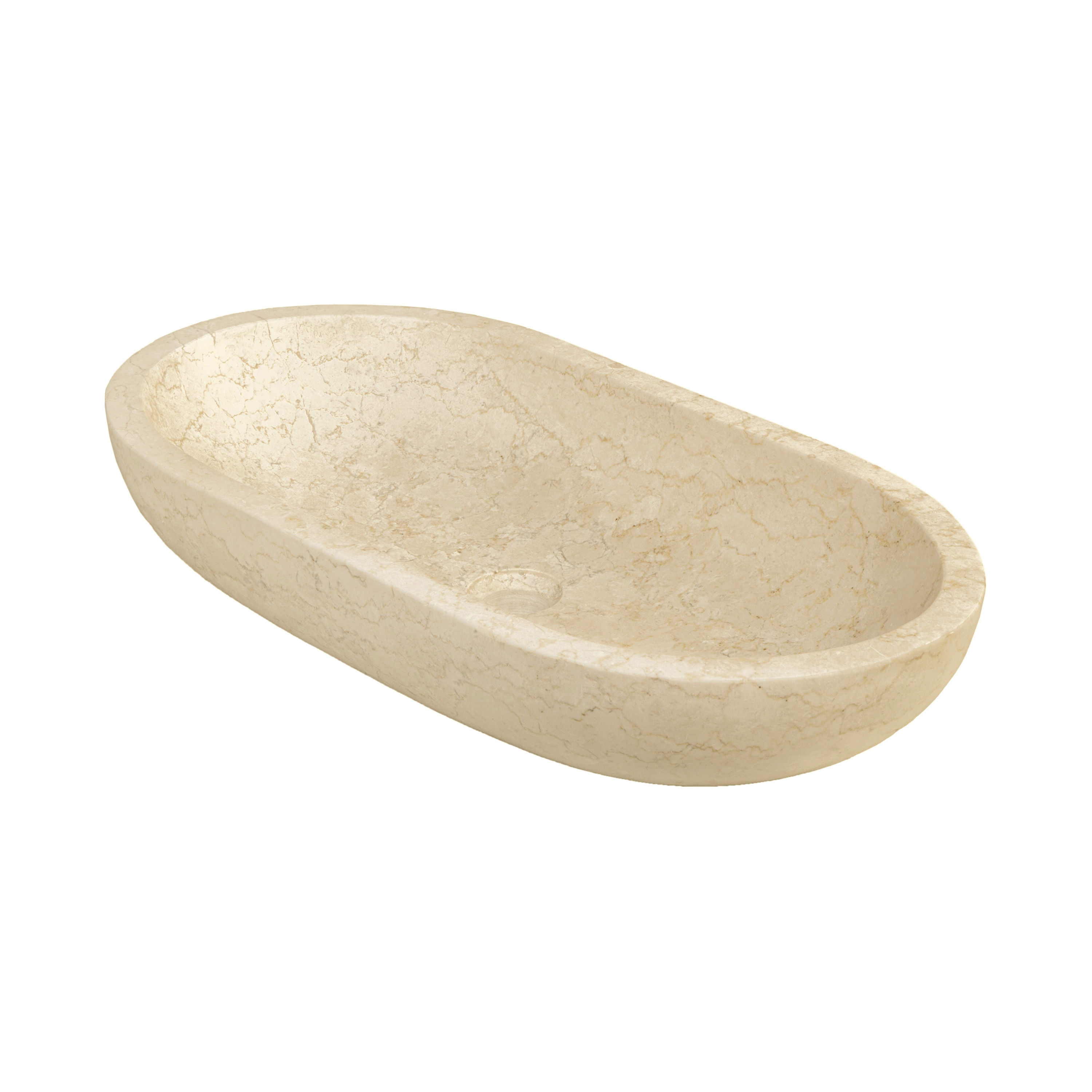 Lavabi | Ovale Beige 70x35 h.15 cm