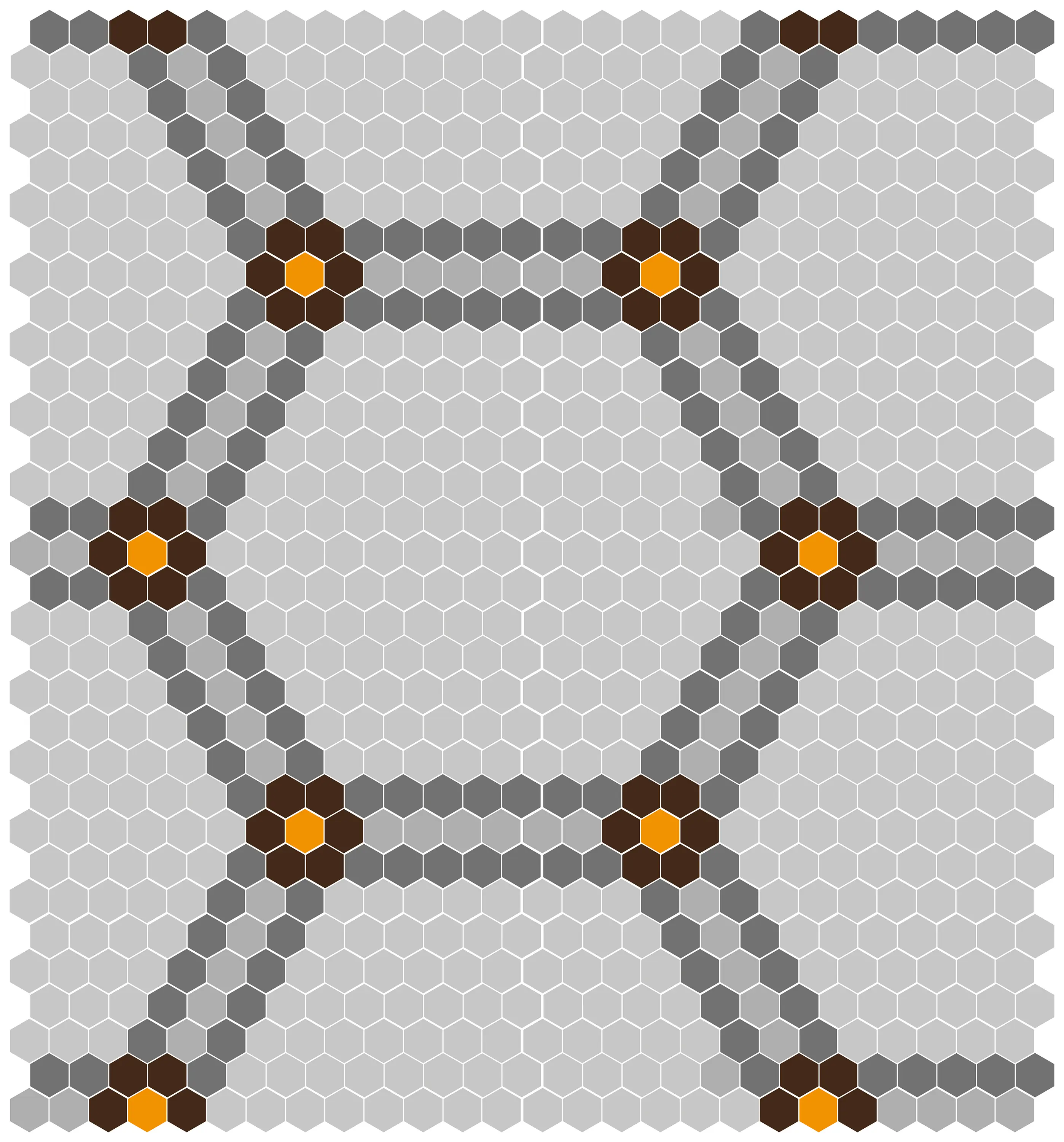 Hisbalit - Retro - Hexagonos