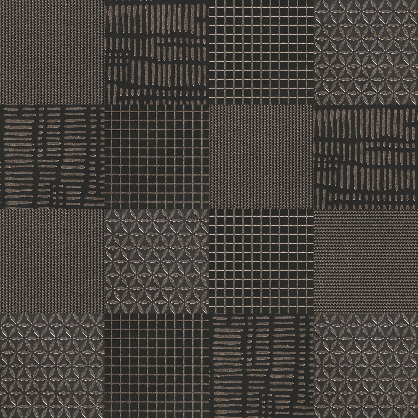 Display product Metallique | Texture Mix Brune from manufacturer Kronos Ceramiche