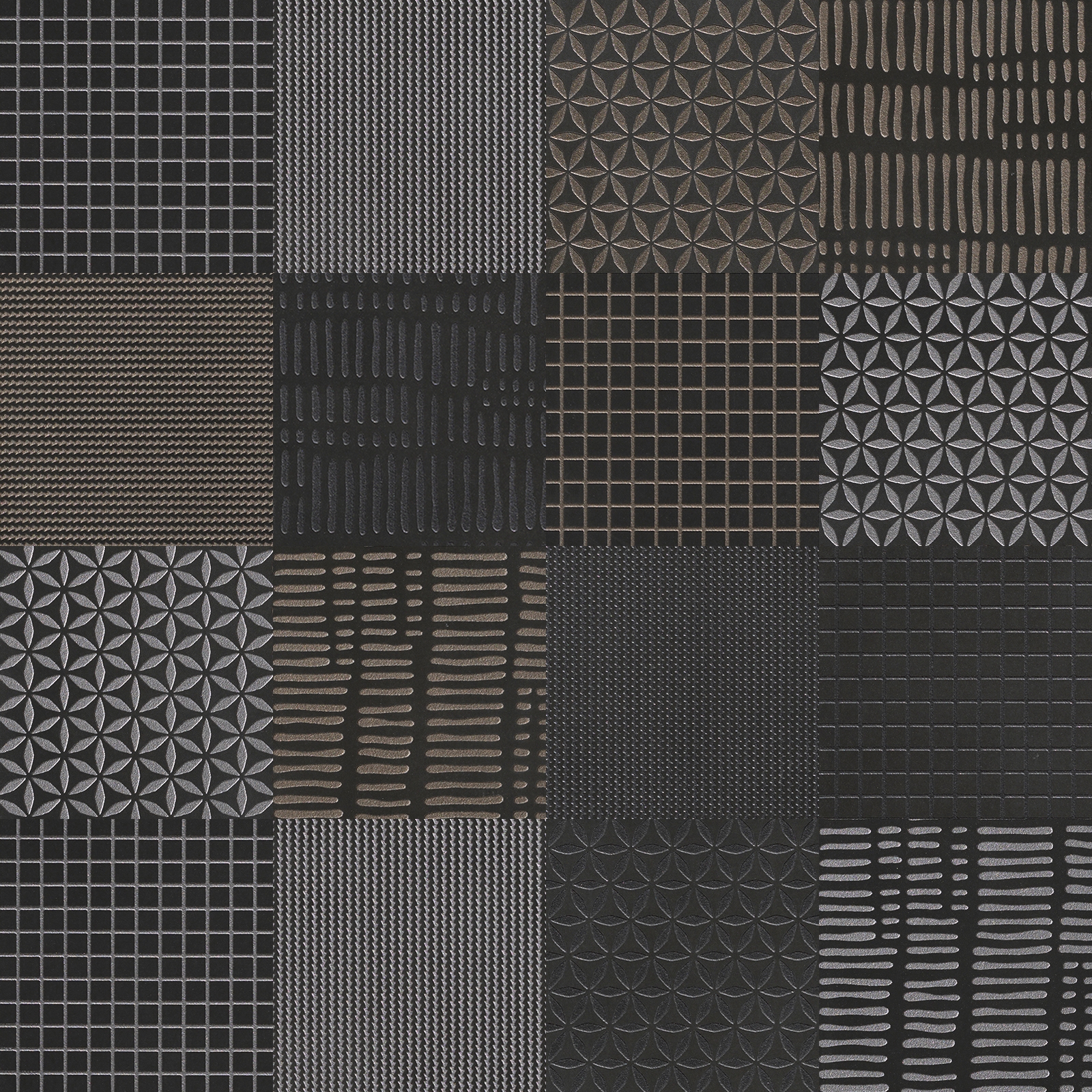 Display product Metallique | Texture Mix Melange from manufacturer Kronos Ceramiche