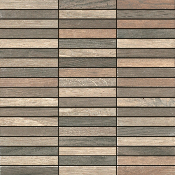 Display product Woodside | Mosaic Tessera Wood Medium from manufacturer Kronos Ceramiche