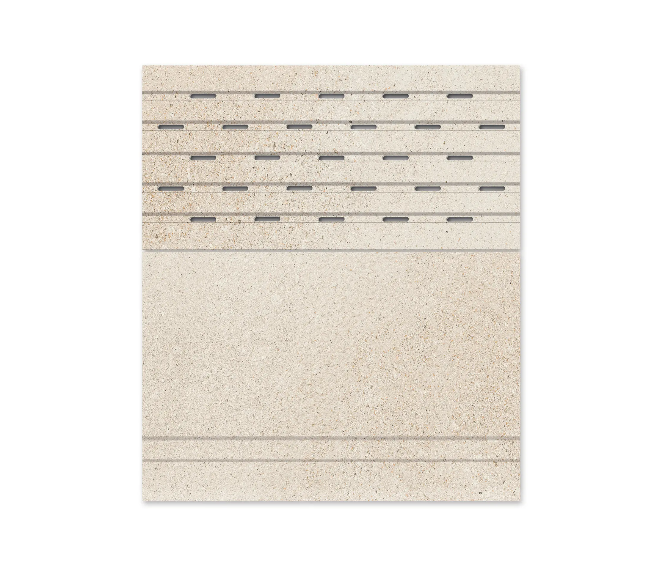 Cerámica Mayor - Maui edge and drain grate RJ67 Stromboli Cream