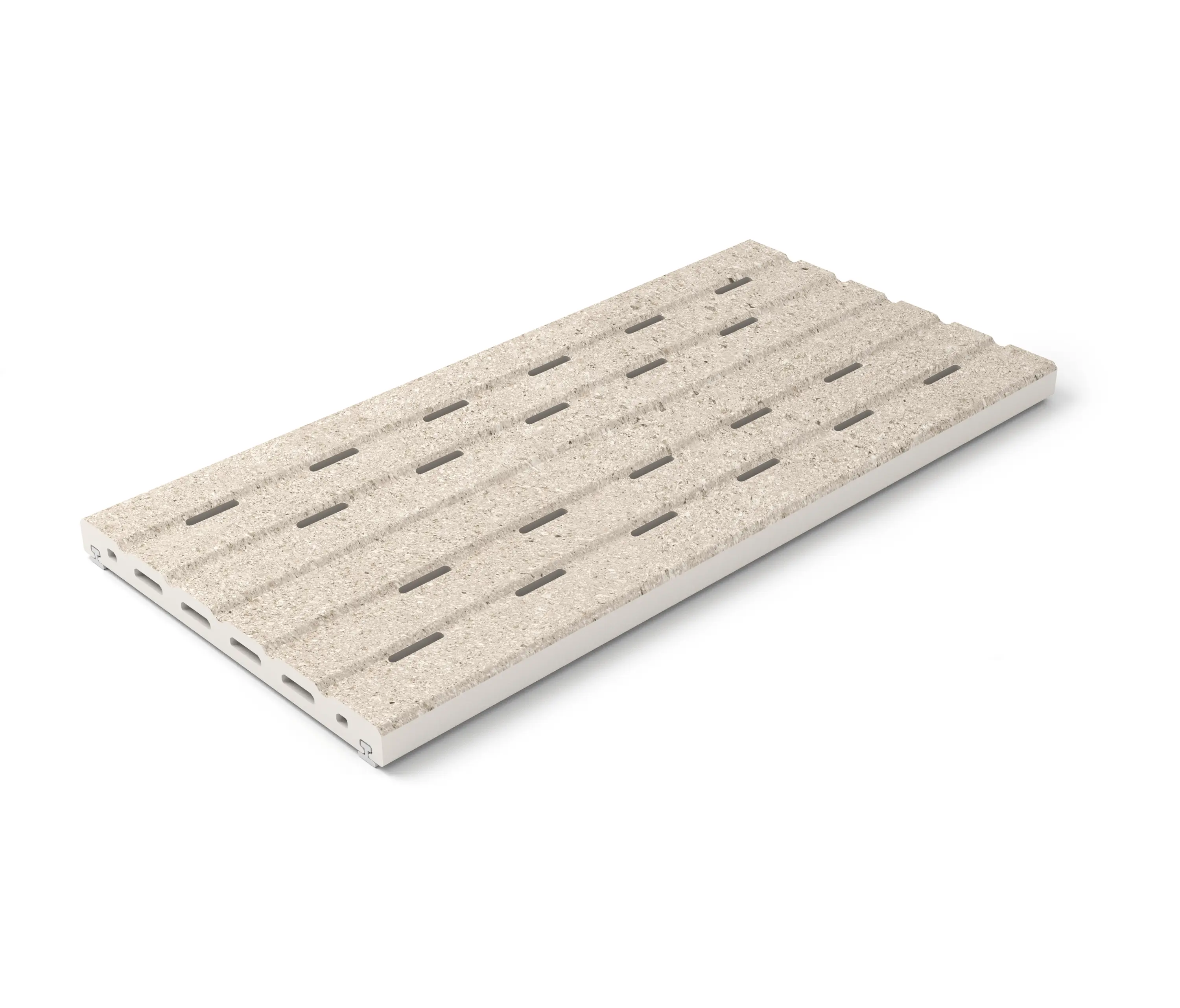 Cerámica Mayor - Maui edge and drain grate RJ67 Stromboli Cream