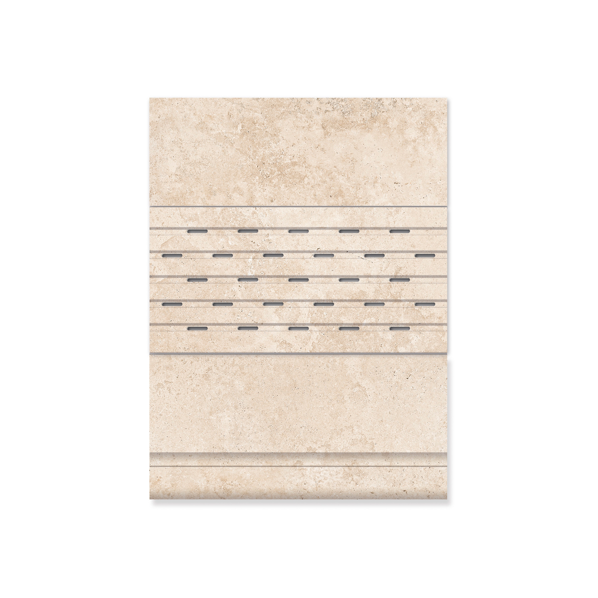 Aruba edge, Canarias grate support and drain grate RJ55 Crosscut Petra