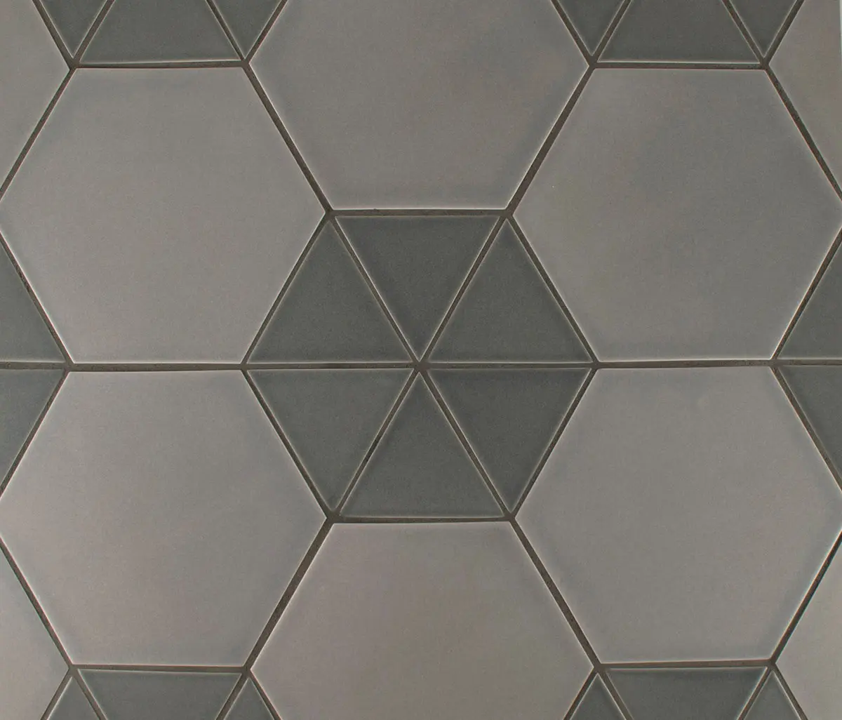 Pratt & Larson Ceramics - 4” Equilateral Triangle and 8” Hexagon