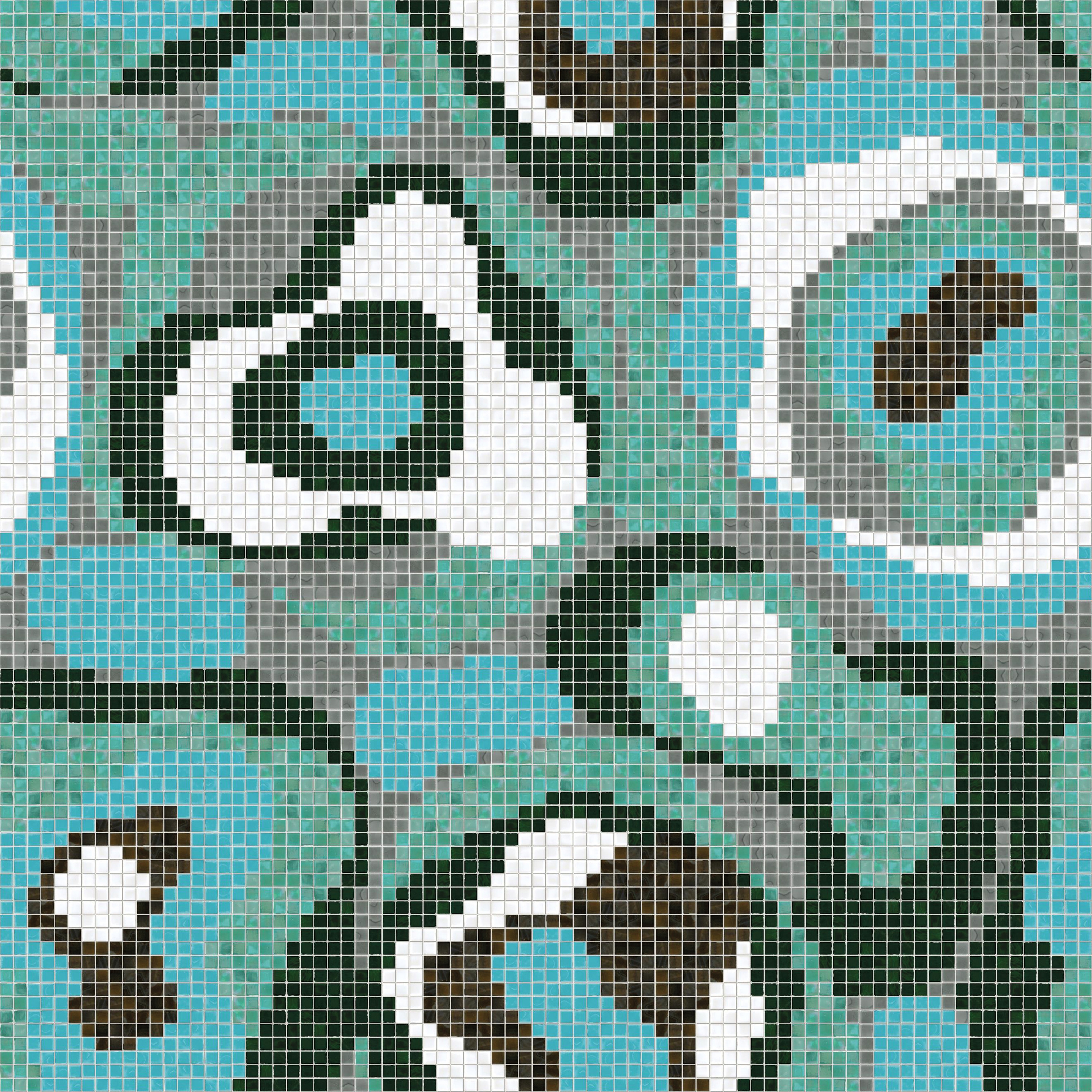 Vertoon produk Melted Rose Blue van vervaardiger Mosaico+