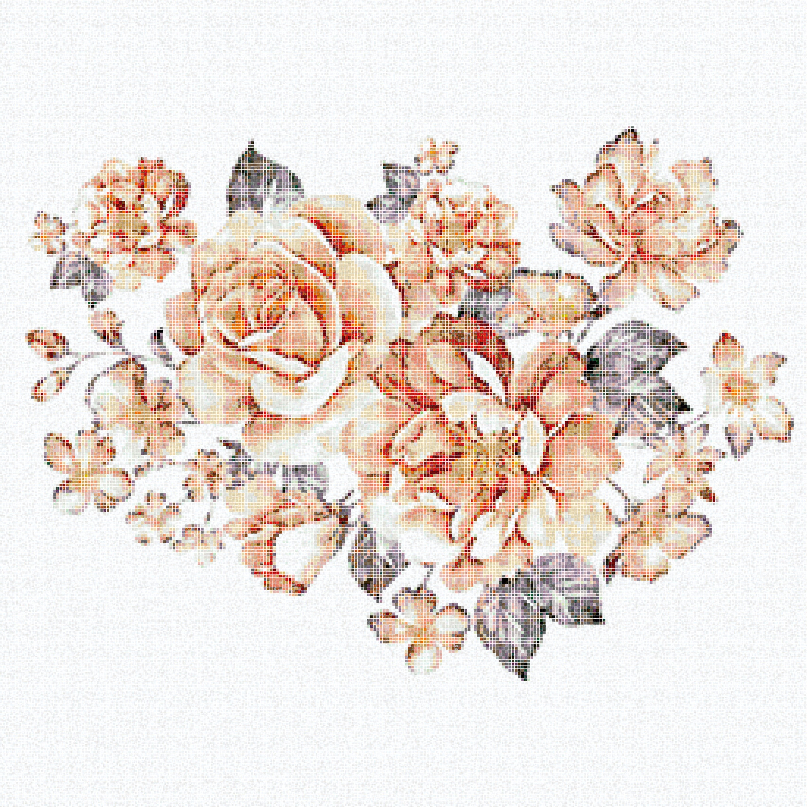 Display product Royal Waves | Sweet Roses Decor 15x15 from manufacturer Mosaico+