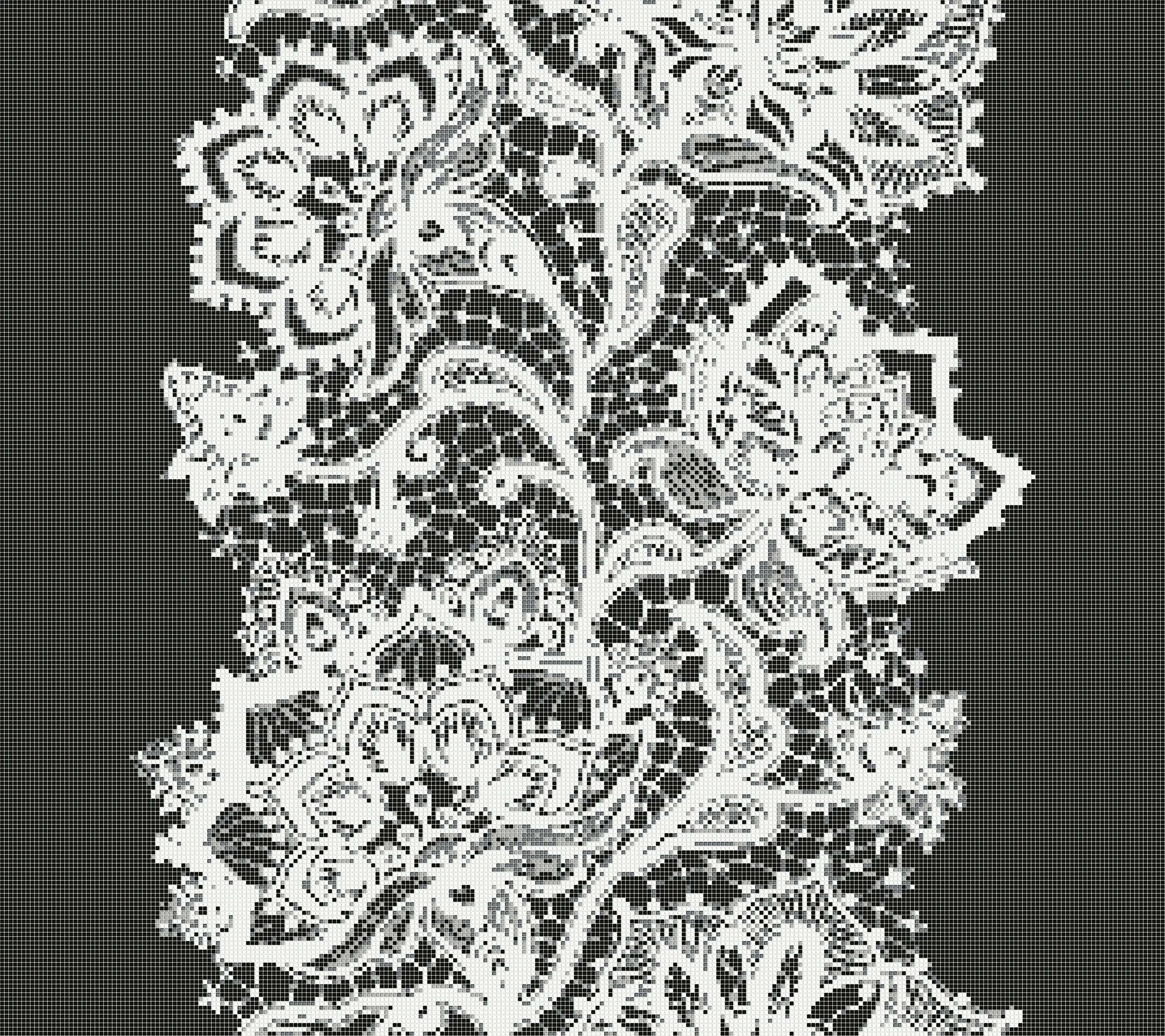 Mosaico+ - Crochet Black
