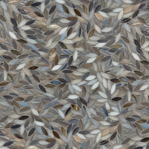 Foliage Detroit Blues Glass Mosaic