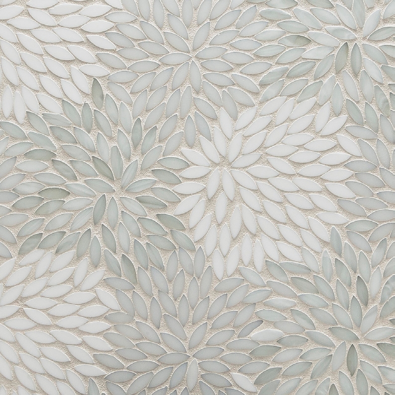 Mostrar el producto Estrella Be Bop White Glass Mosaic del fabricante Artistic Tile
