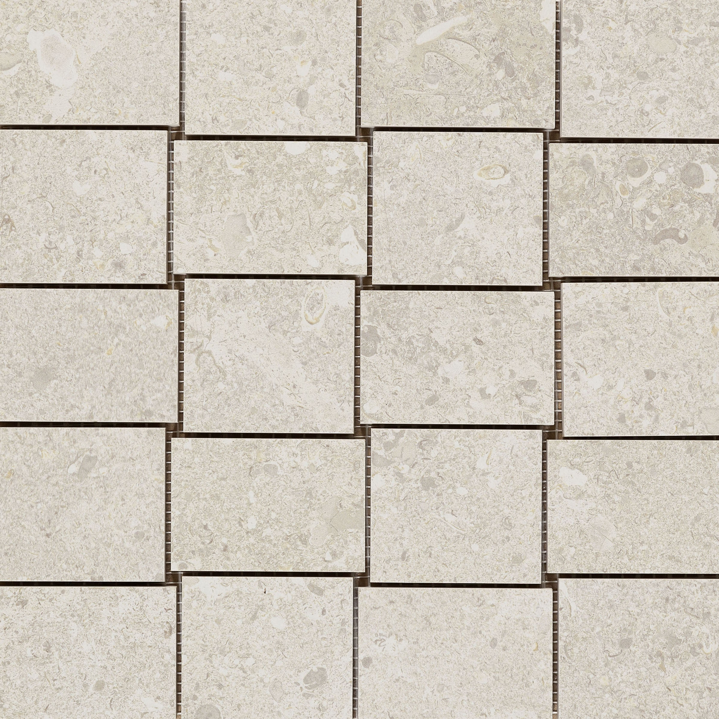 Mystone Gris Fleury mosaico bianco