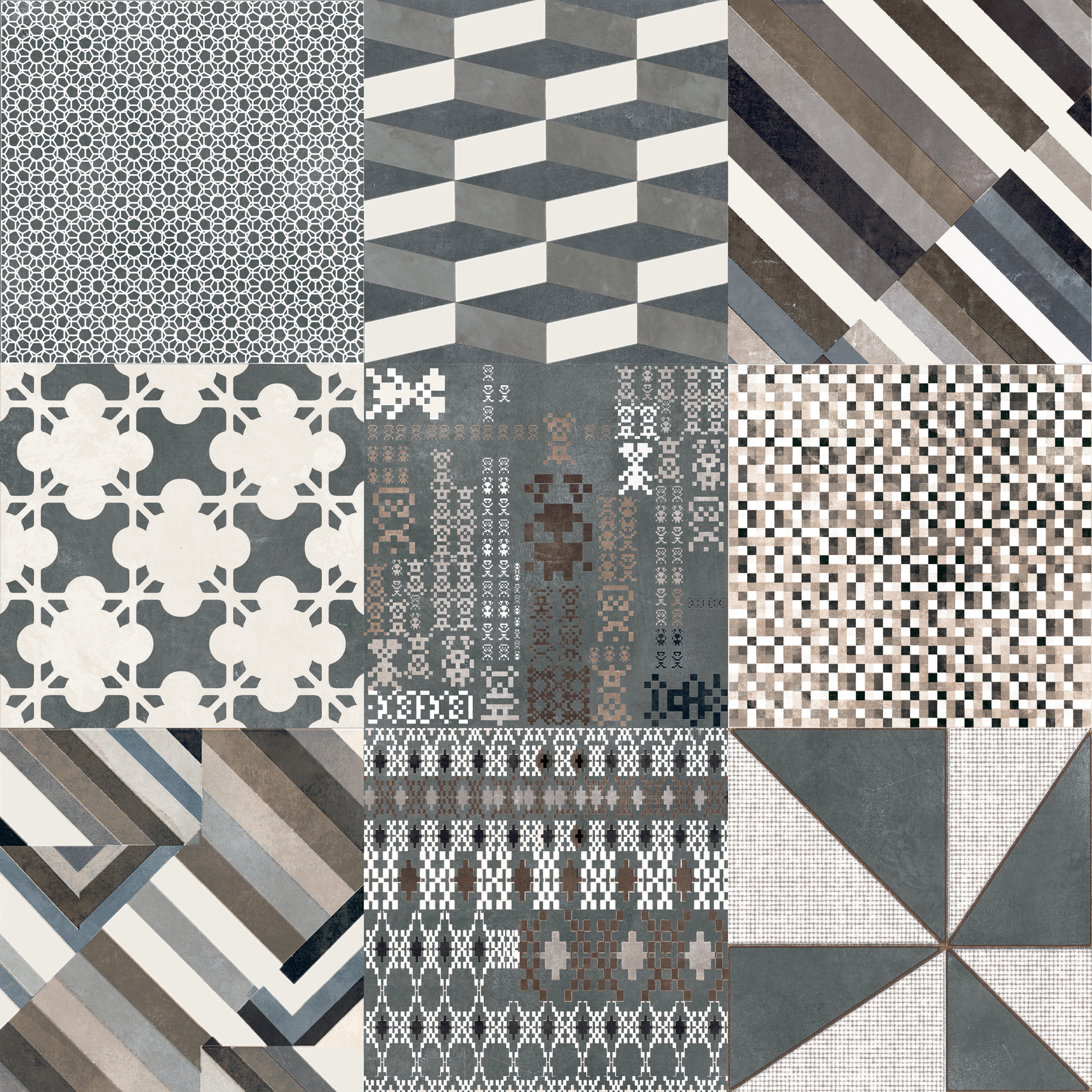 Vertoon produk Azulej combination nero van vervaardiger Ceramiche Mutina