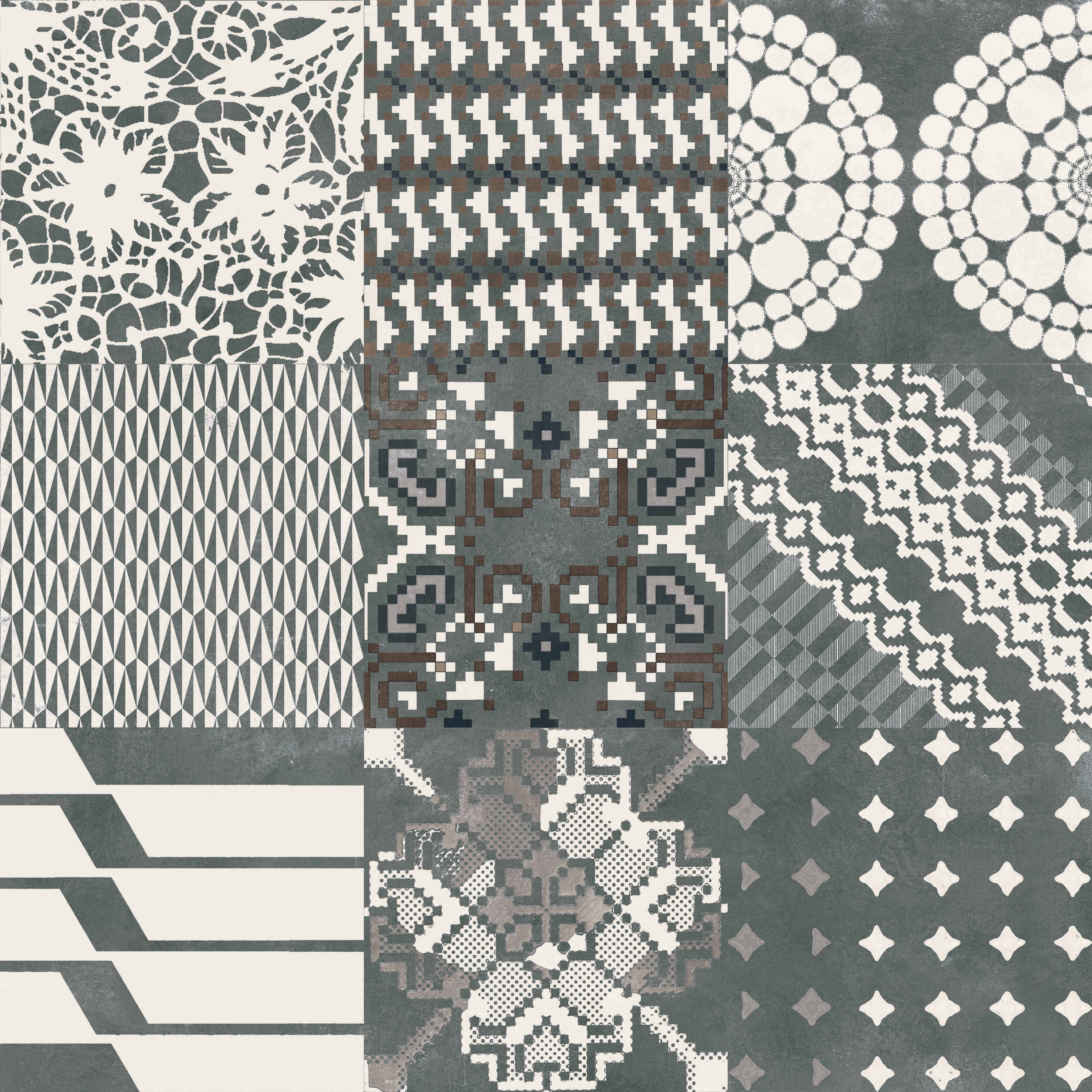 Vertoon produk Azulej combination nero van vervaardiger Ceramiche Mutina