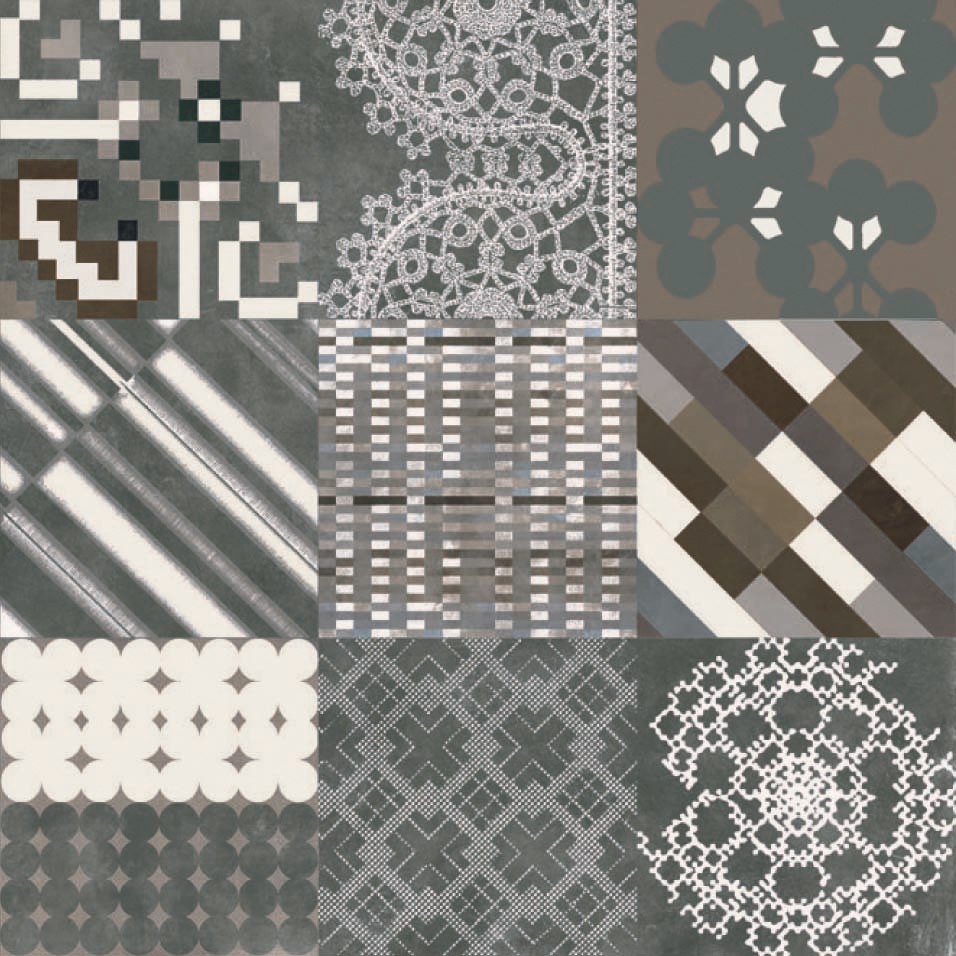 Vertoon produk Azulej combination nero van vervaardiger Ceramiche Mutina
