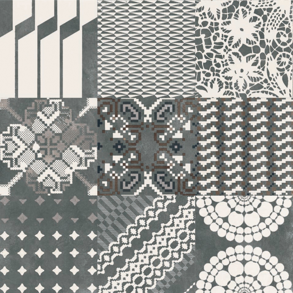 Vertoon produk Azulej combination nero van vervaardiger Ceramiche Mutina