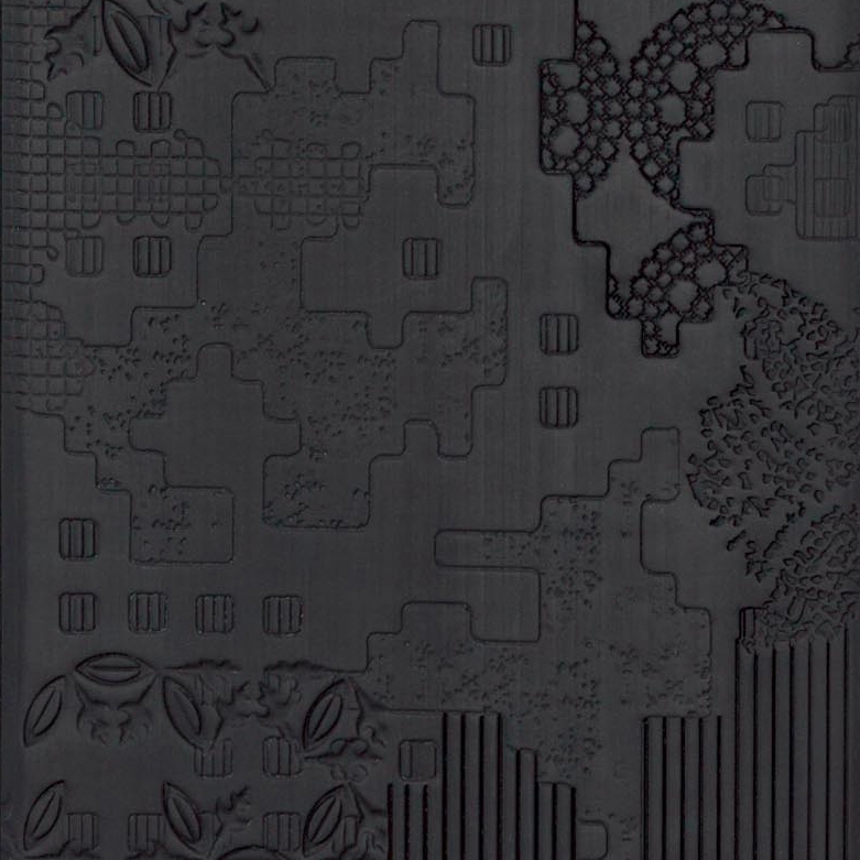 Vertoon produk Bas-Relief patchwork nero van vervaardiger Ceramiche Mutina