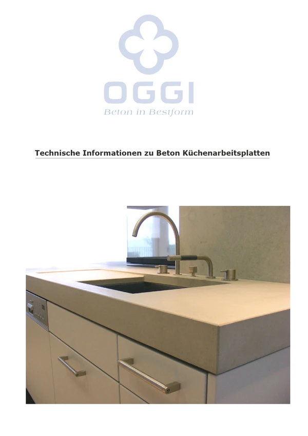 Preview image for the file OGGI Beton - Küche I Technische Details
