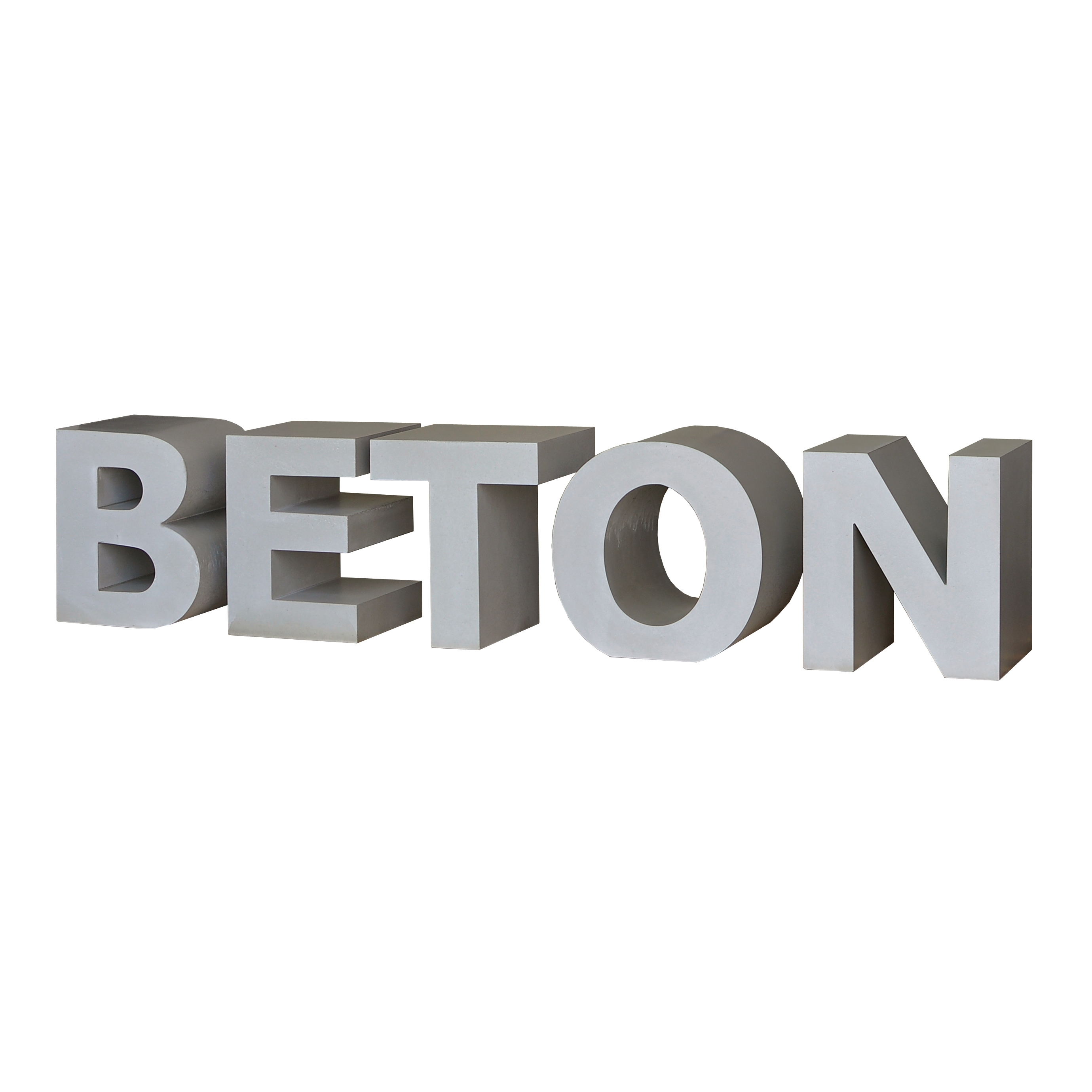 Display product Concrete letters from manufacturer OGGI Beton