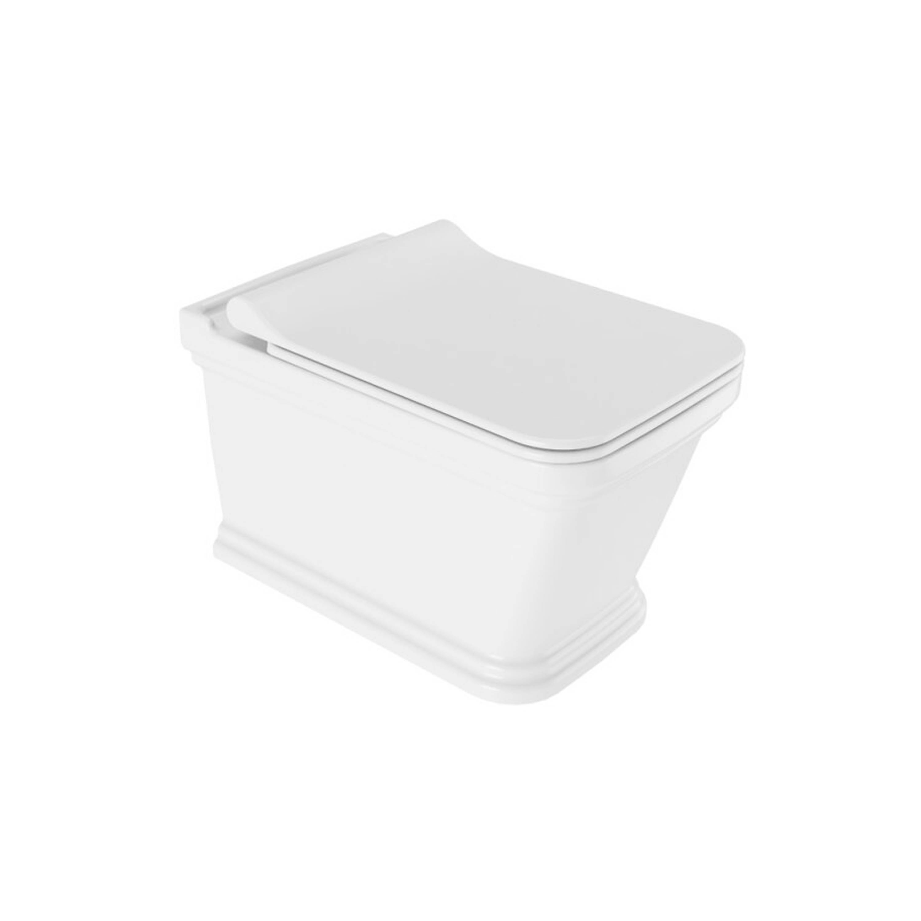 Petra Smart Rimless Wallhung WC With Bidet Function + Ultra Slim Smart Cover Gold
